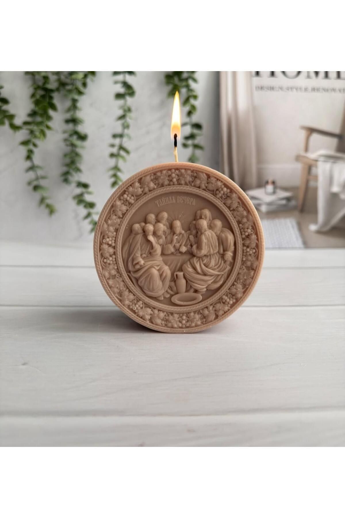 SCA CANDLE Dekoratif mum Son akşam Yemeyi Kahve Renk