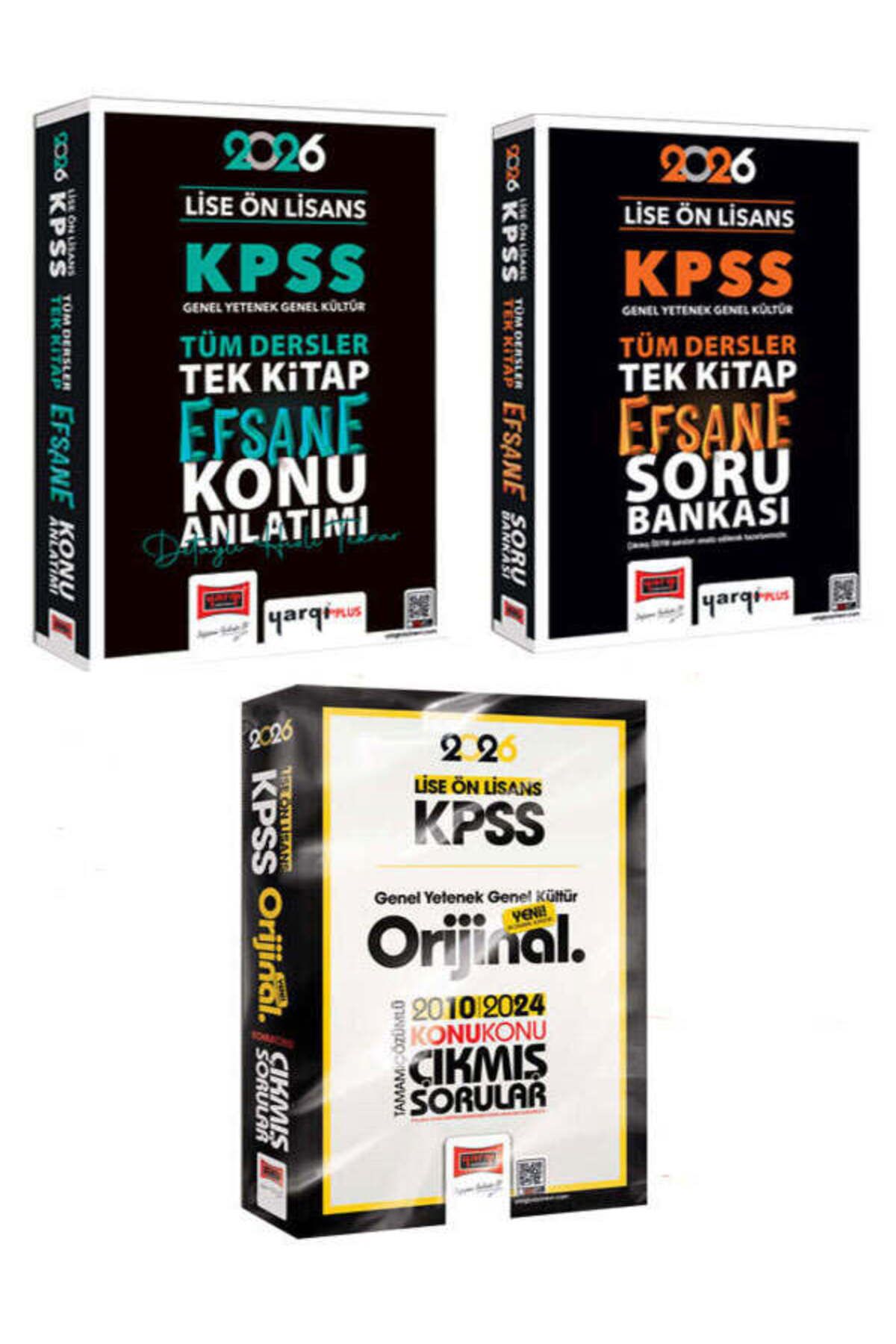 Yargı Yayınları Yargı Yayın 2026 KPSS Lise Ön Lisans GK-GY Tüm Dersler Konu,Soru, Lise Ön Lisans Çıkmış Sorular Seti