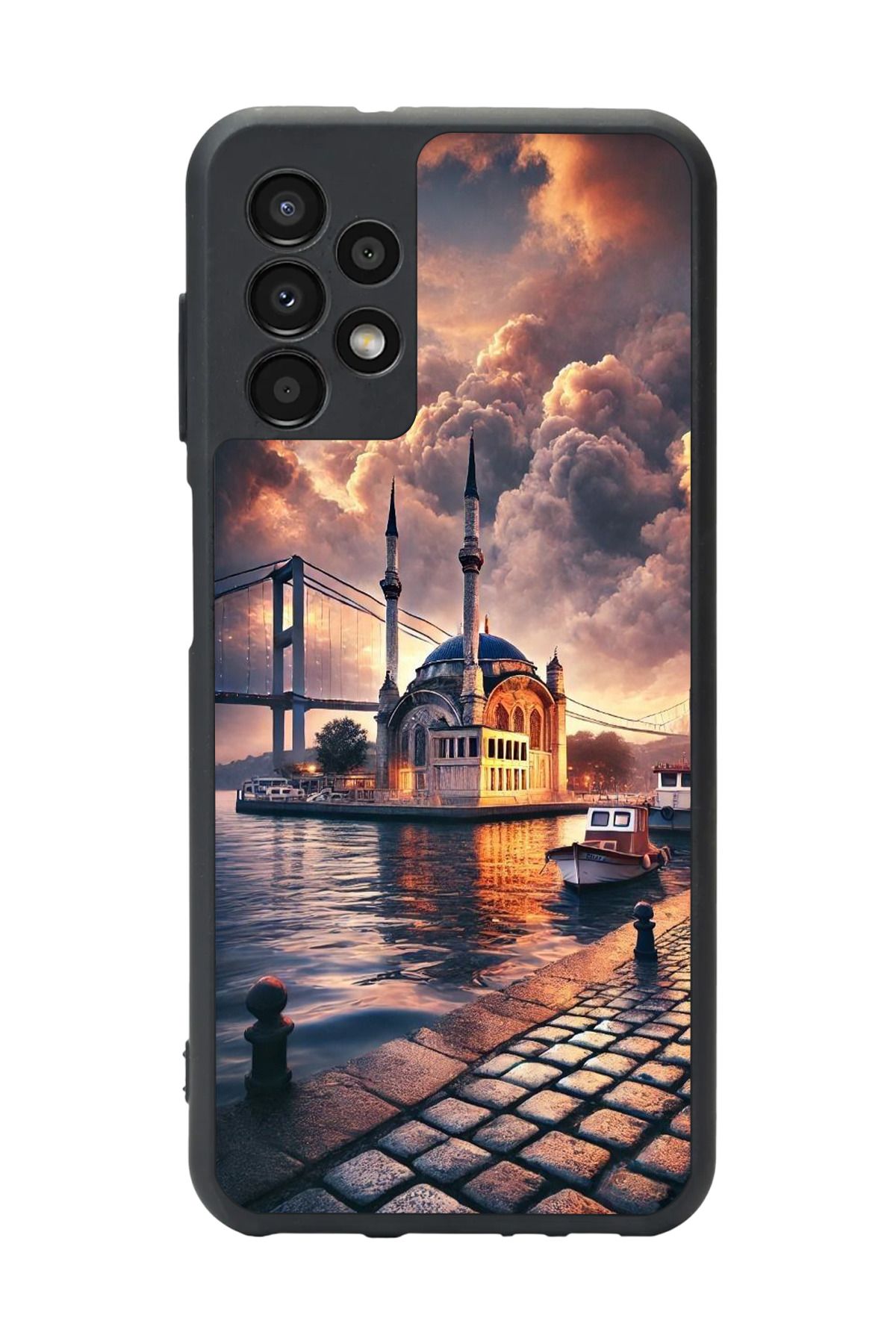 BGAKSESUAR Samsung Galaxy A72 Uyumlu Mat Siyah Kılıf – Yumuşak Silikon, Koruyucu, Şok Emici Kapak
