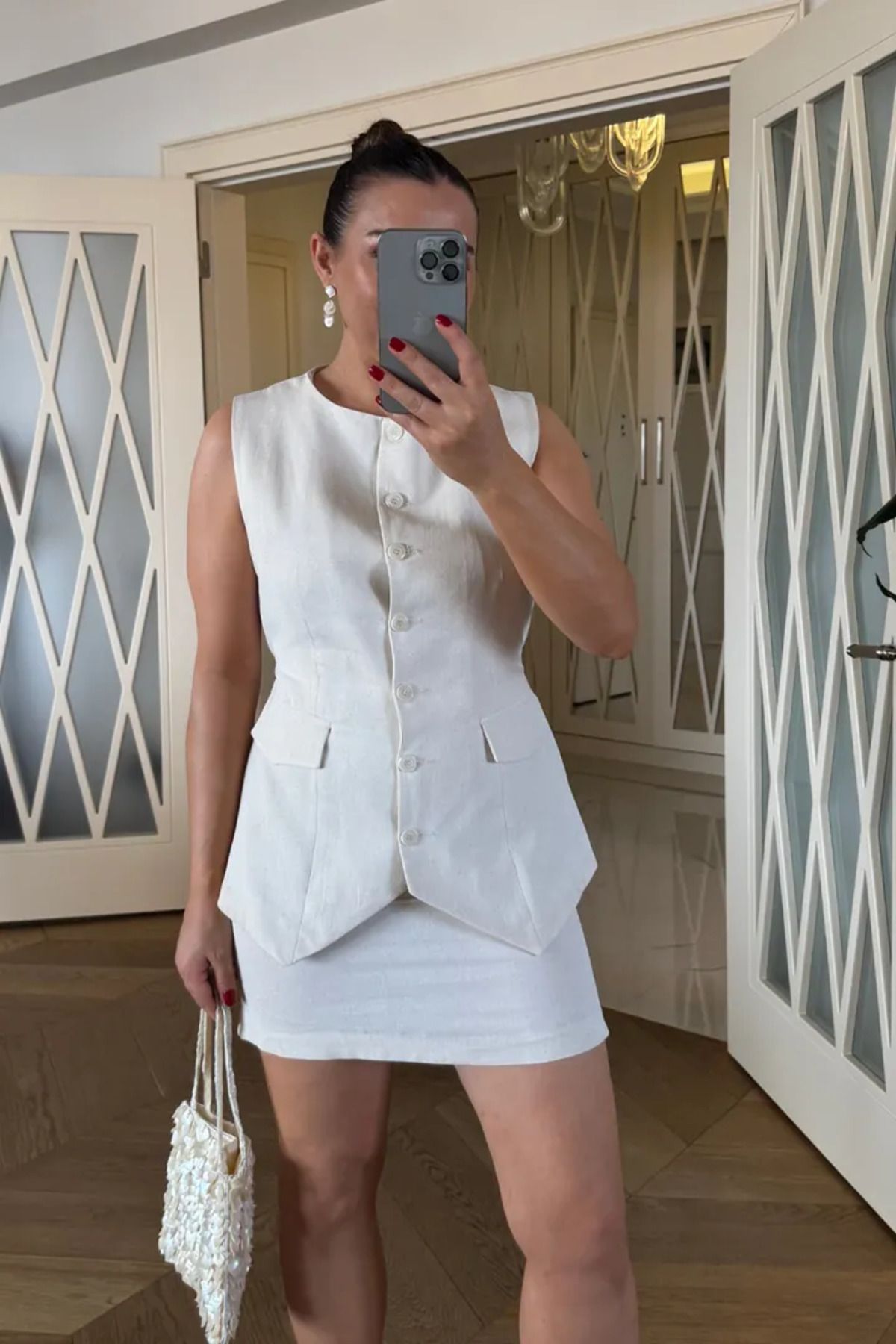 Tuba Butik Keten Mini Etek