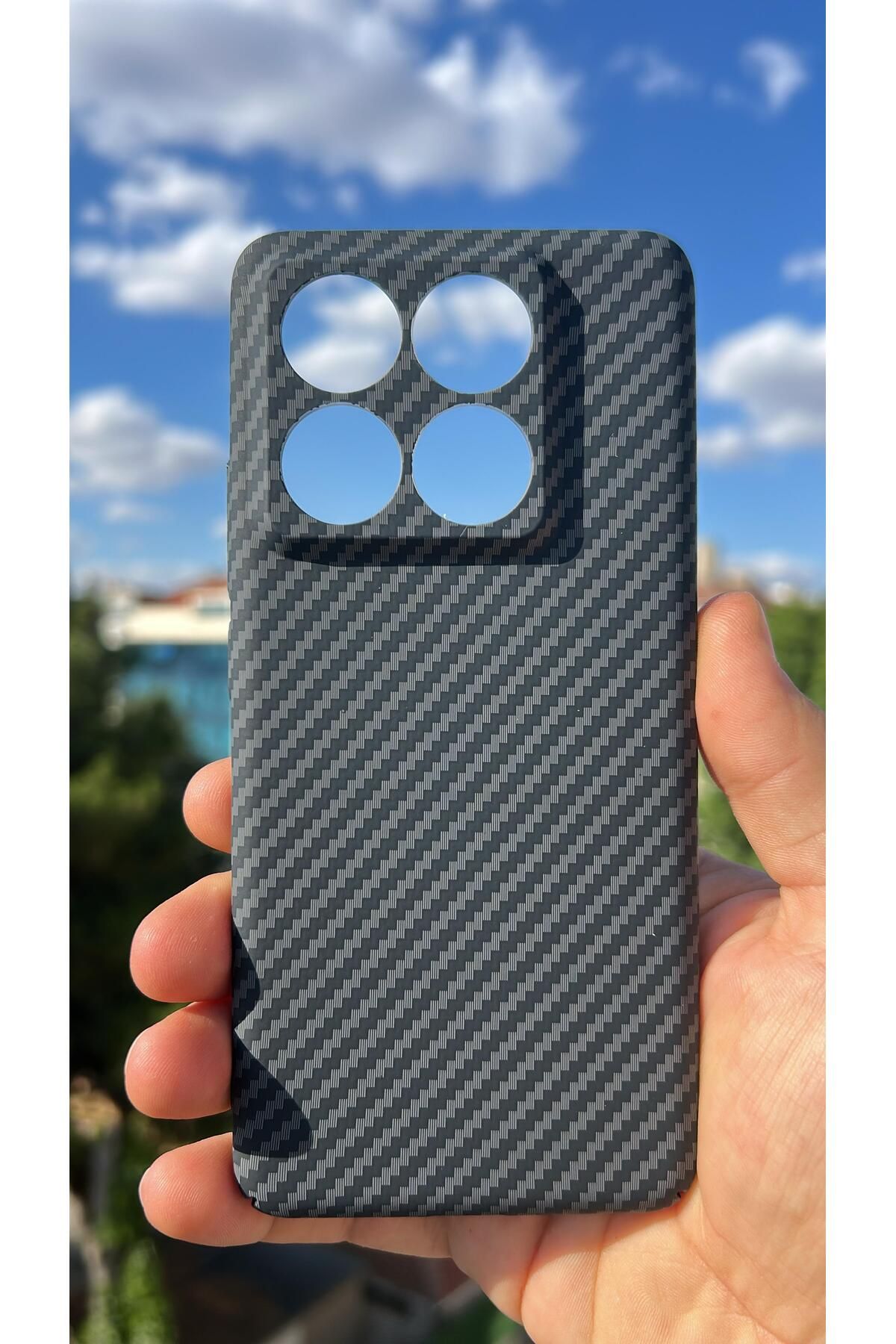 Hatreds Xiaomi Mi 14T Kılıf Karbon Fiber Tasarım A++ Kalite Kapak