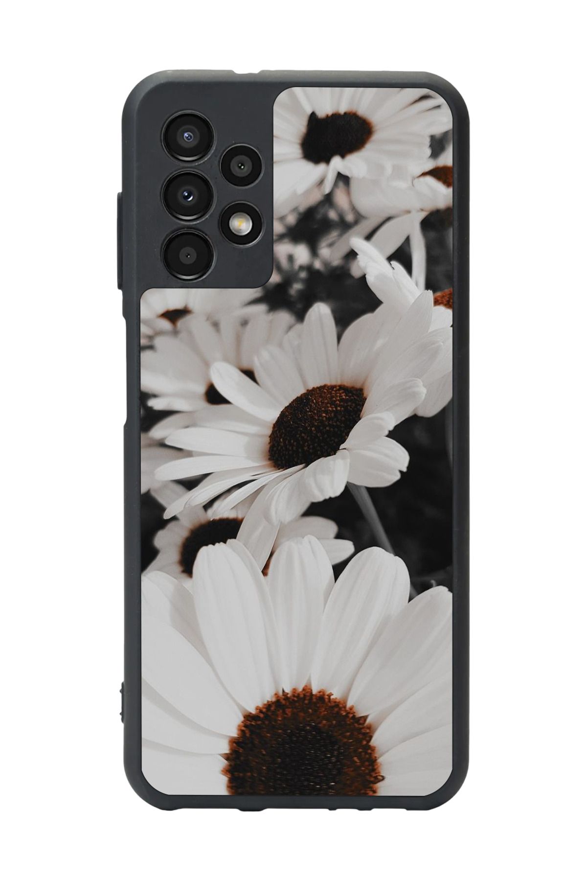 BGAKSESUAR Samsung Galaxy A23 Uyumlu Mat Siyah Kılıf – Yumuşak Silikon, Koruyucu, Şok Emici Kapak