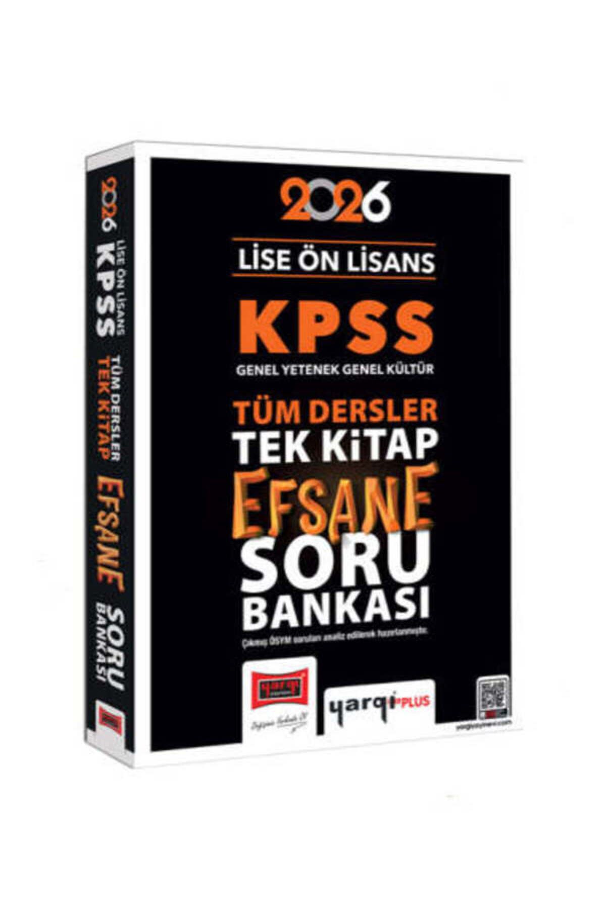 Yargı Yayınları Yargı Yayınları 2026 Basım KPSS Lise Ön Lisans GK-GY Tüm Dersler Tek Kitap Efsane Soru Bankası