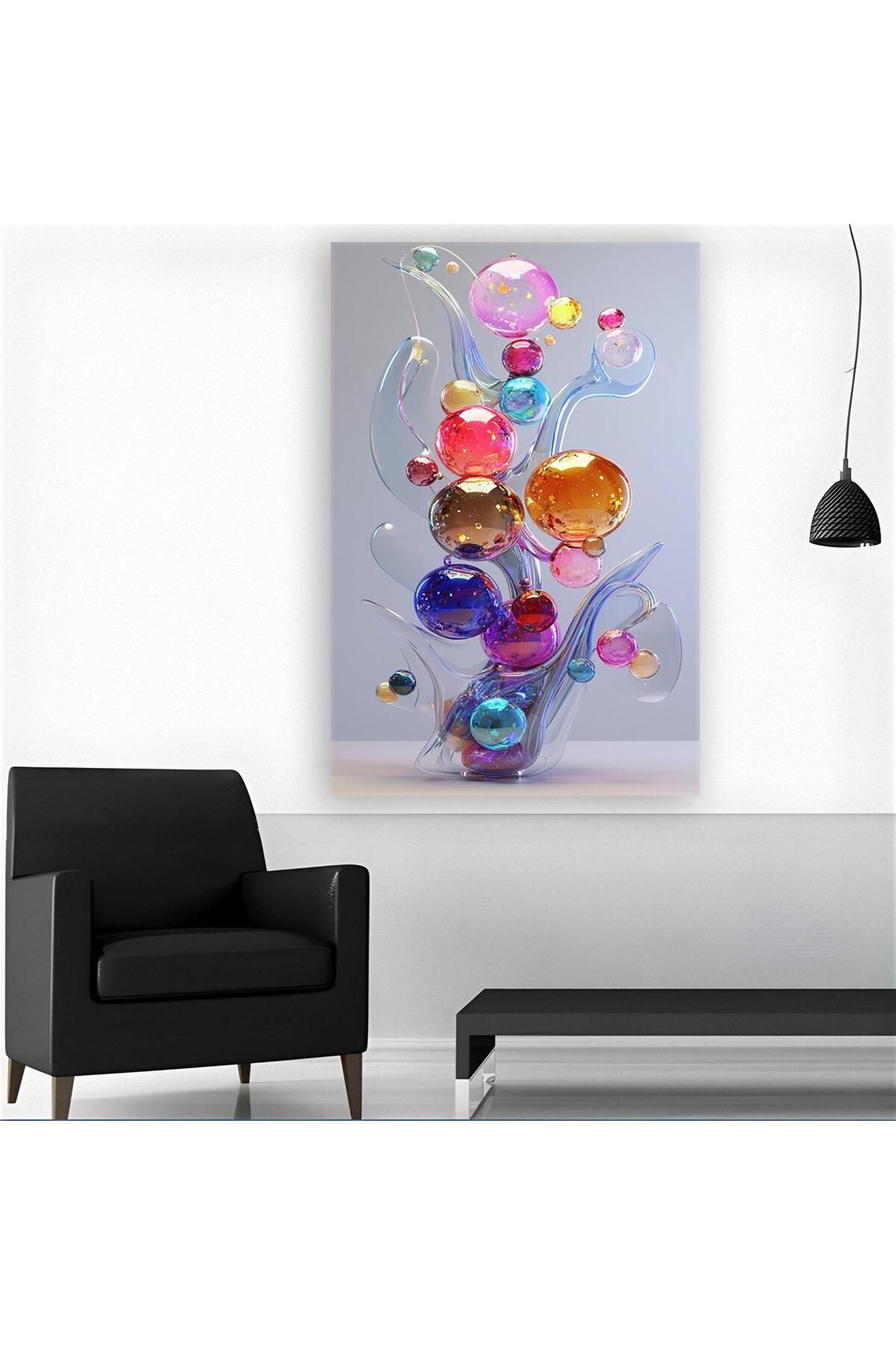 Ritmo Canvas Renkli Baloncuklar Kanvas Tablo