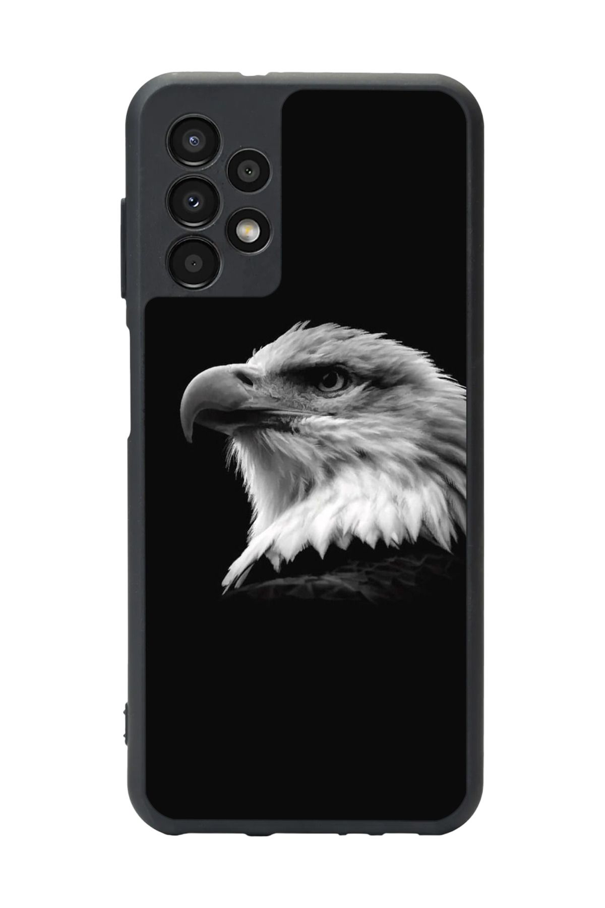 BGAKSESUAR Samsung Galaxy A23 Uyumlu Mat Siyah Kılıf – Yumuşak Silikon, Koruyucu, Şok Emici Kapak
