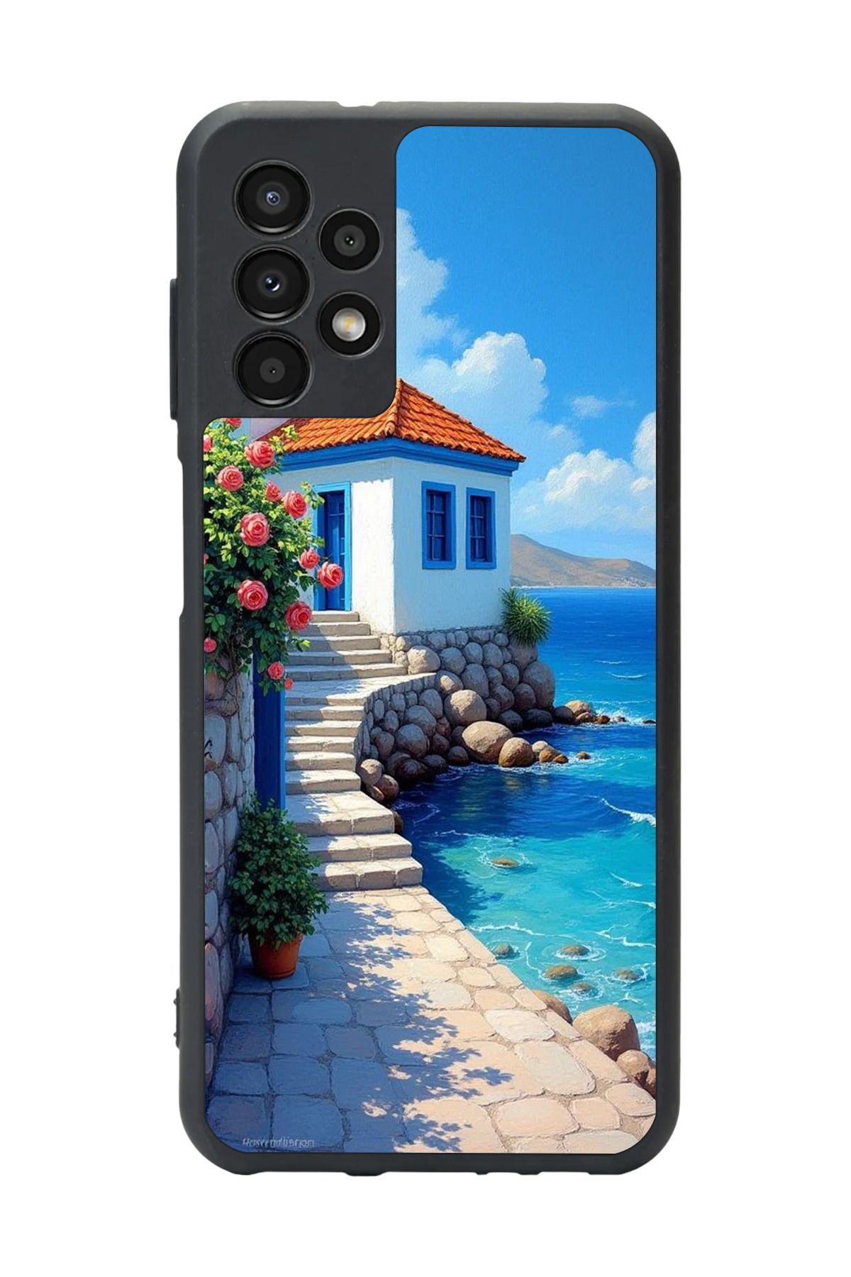 BGAKSESUAR Samsung Galaxy A72 Uyumlu Mat Siyah Kılıf – Yumuşak Silikon, Koruyucu, Şok Emici Kapak