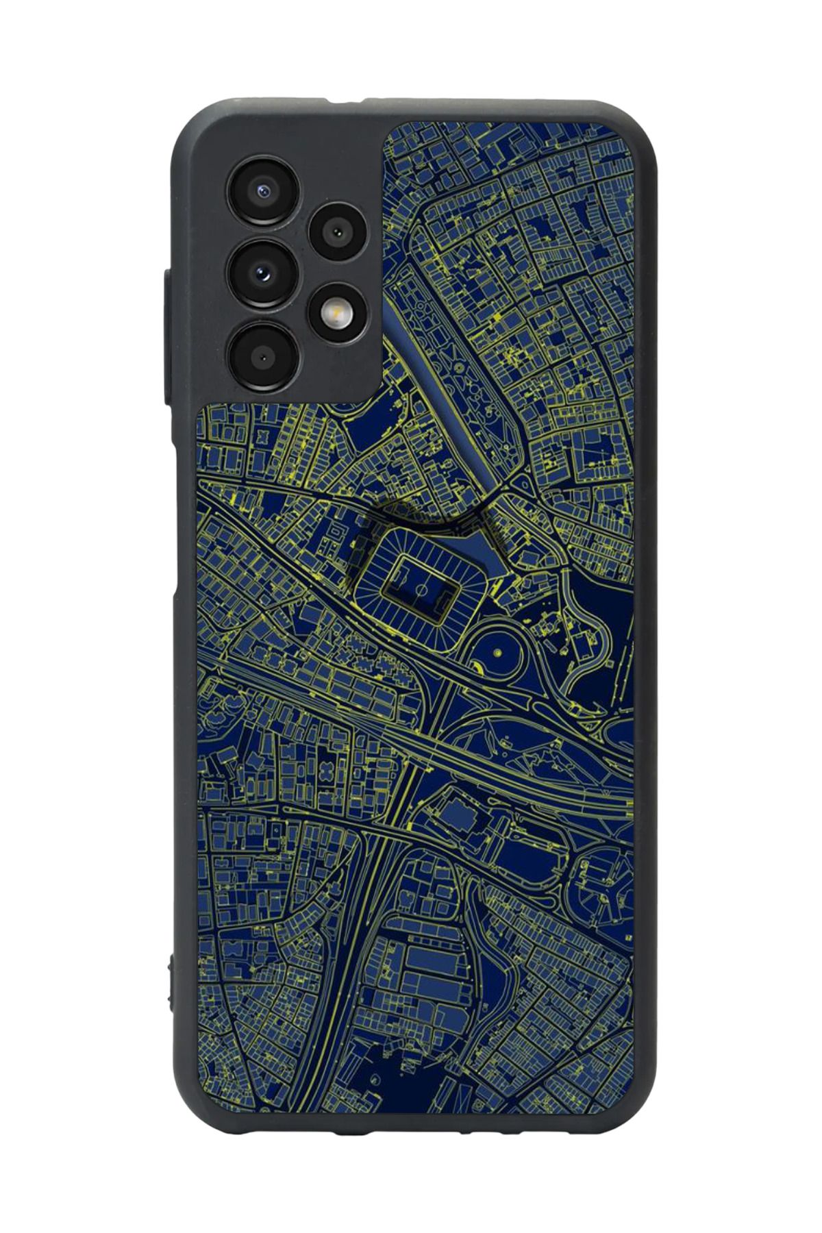 BGAKSESUAR Samsung Galaxy A72 Uyumlu Mat Siyah Kılıf – Yumuşak Silikon, Koruyucu, Şok Emici Kapak