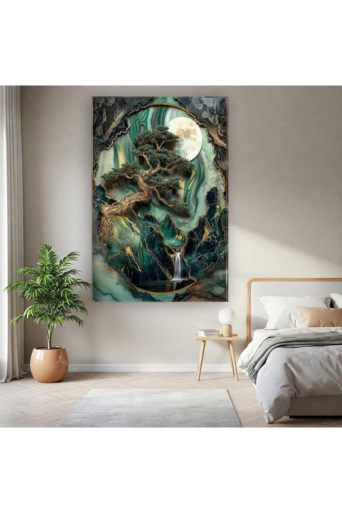 Ritmo Canvas Seramik Görünümlü Doğa Manzarası Kanvas Tablo
