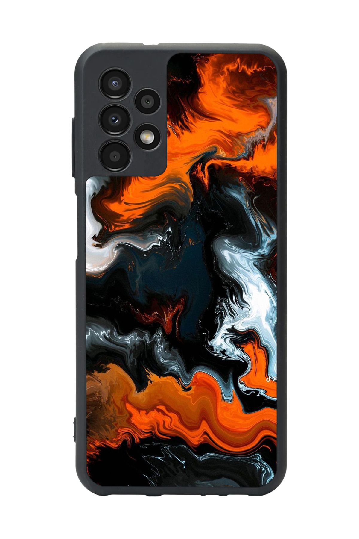 BGAKSESUAR Samsung Galaxy A23 Uyumlu Mat Siyah Kılıf – Yumuşak Silikon, Koruyucu, Şok Emici Kapak