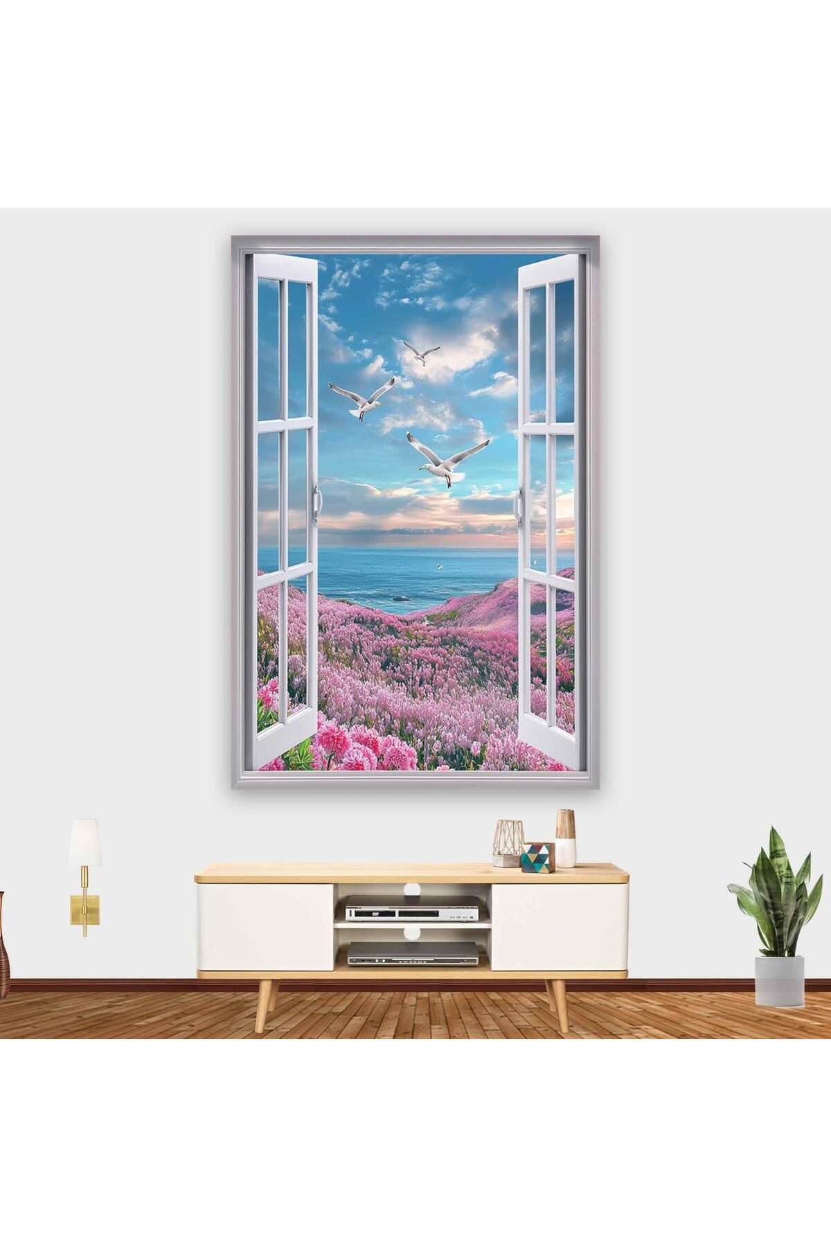 Ritmo Canvas Denize Açılan Pencere Kanvas Tablo
