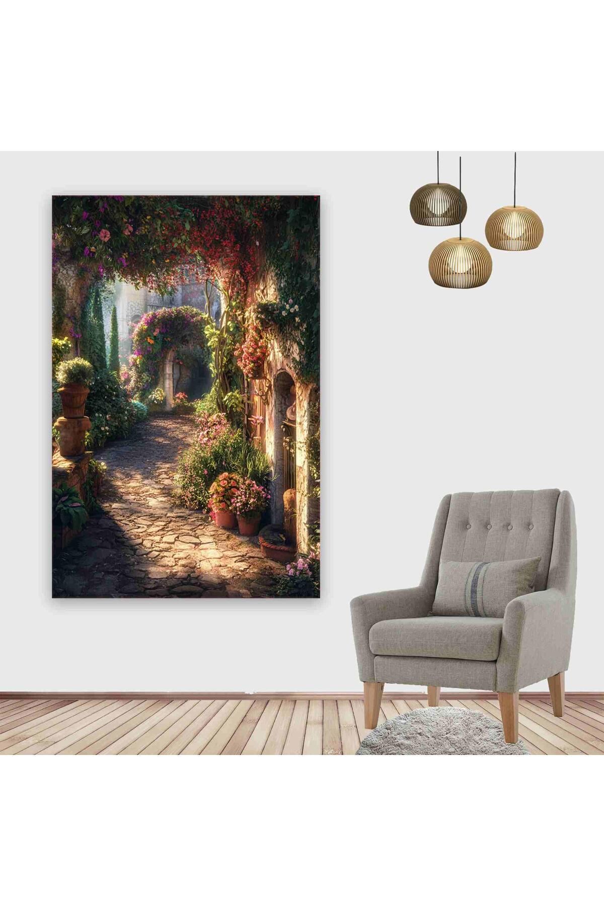 Ritmo Canvas Egede Köy Evleri Kanvas Tablo