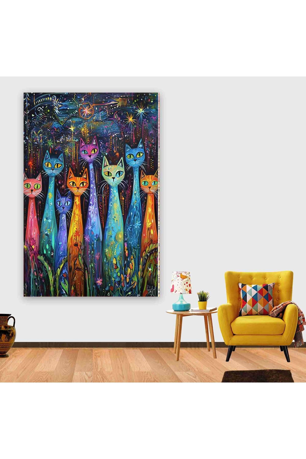 Ritmo Canvas Sokak Kedileri Kanvas Tablo