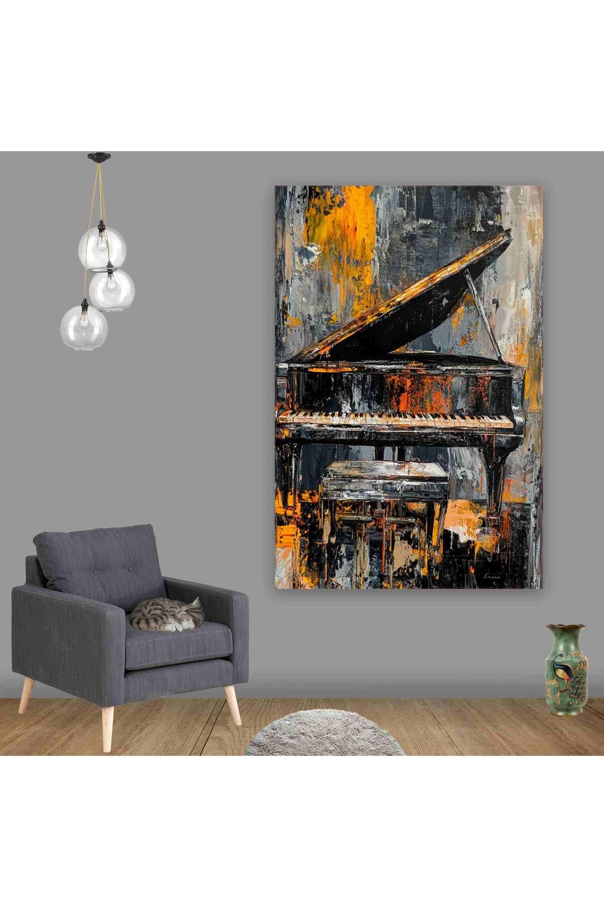 Ritmo Canvas Piyano Kanvas Tablo