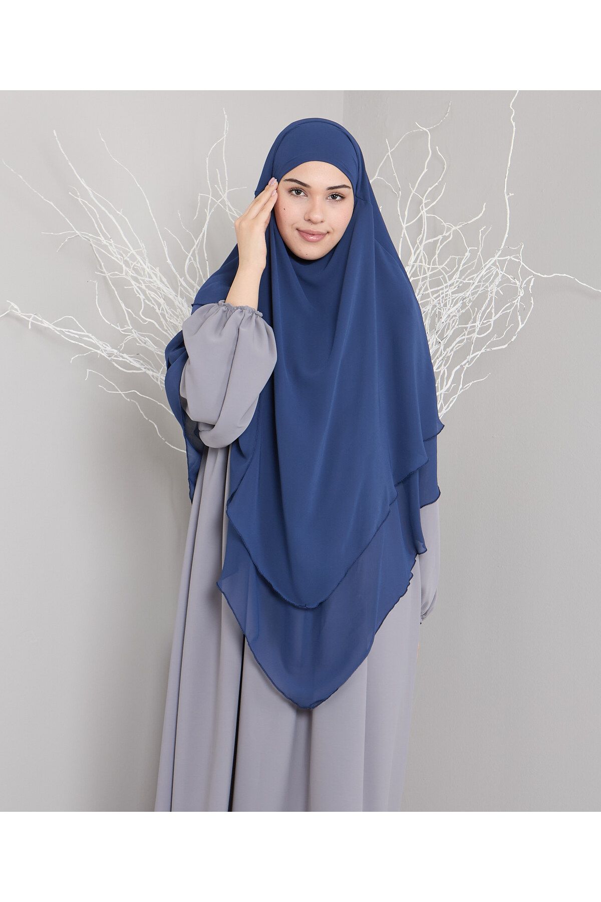 Mihrisina collection 3 KATLI SUFLE HİJAP KHİMAR HAZIR TÜRBAN ŞAL STANDART BEDEN PRATİK