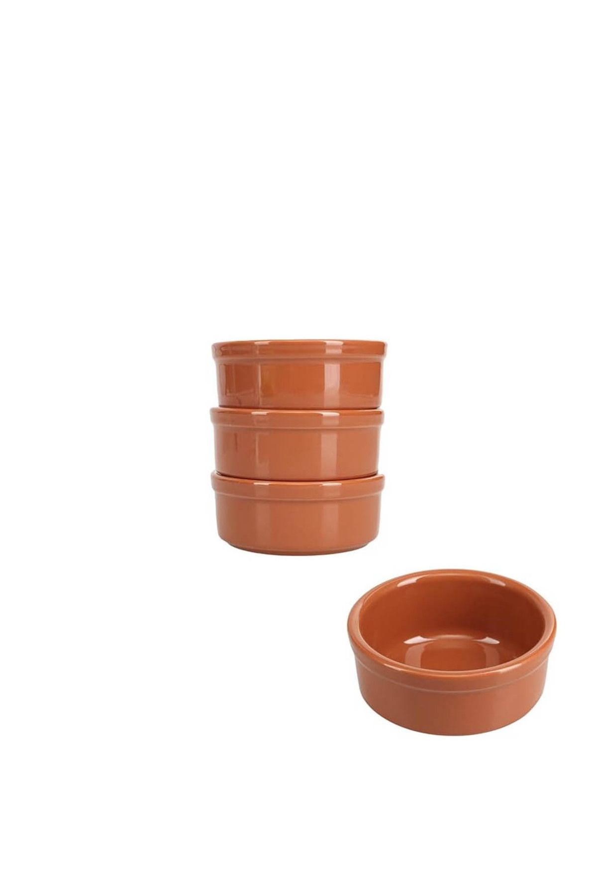 Porland Kahverengi Mini 3lü Fırın&Güveç Kabı Seti 10cm