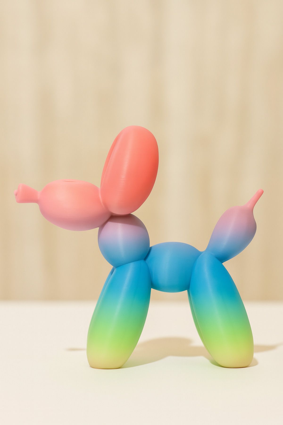 EB Handmade Workshop Balon Köpek Dekoratif Biblo | Renkli – Beyaz – Siyah | Modern Sanat Objesi
