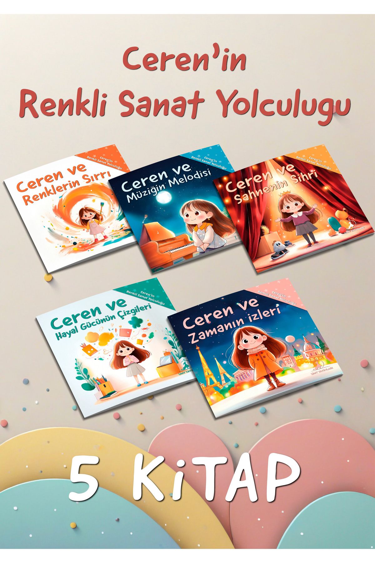 UMY Yayınları Ceren’in Renkli Sanat Yolculuğu Serisi - 5 Kitap