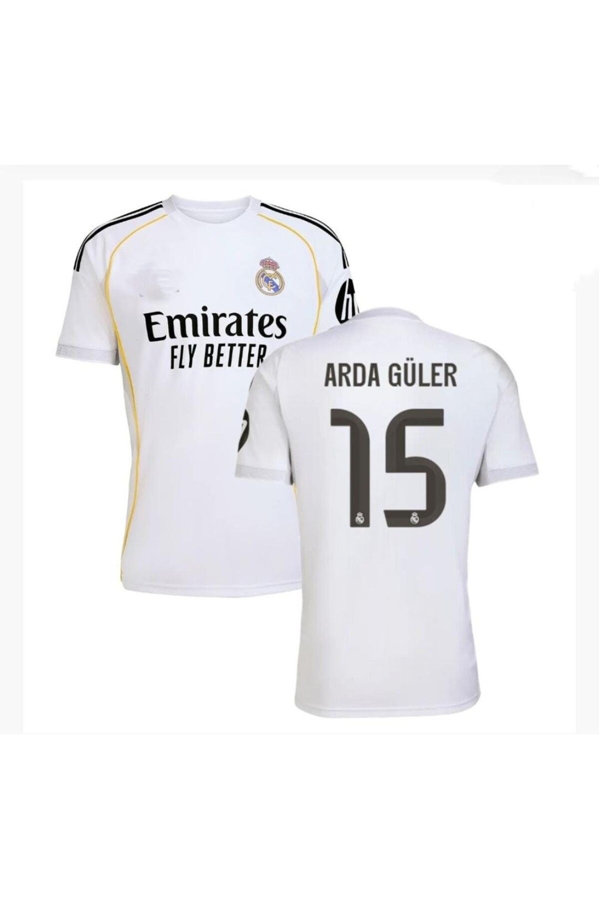 Tesbih Dünyası R'eal M'adrid 2025/26 Yeni Sezon A'rda G'üler İç Saha Futbol Forması
