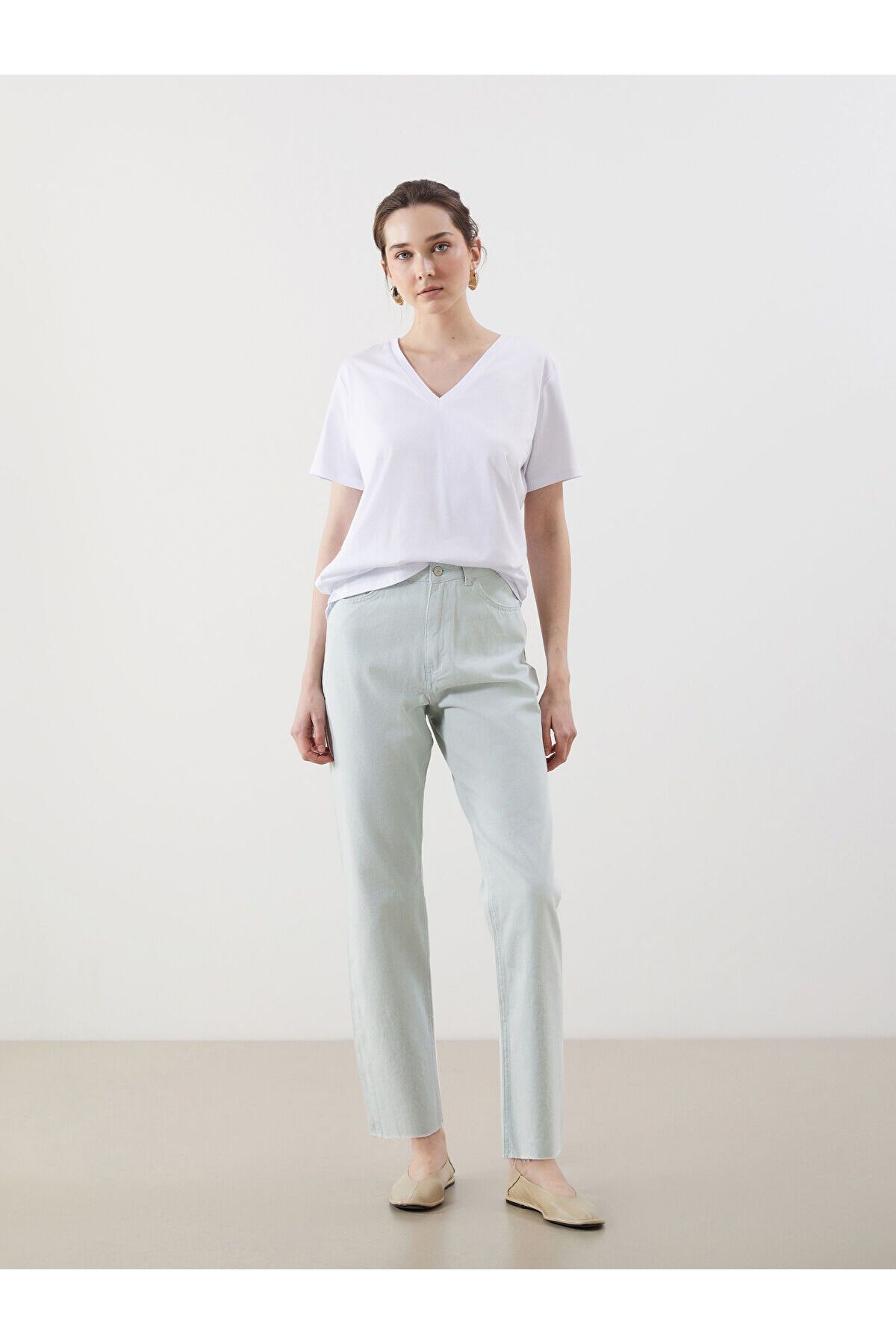 LC Waikiki Standart Fit Gabardin Kadın Pantolon