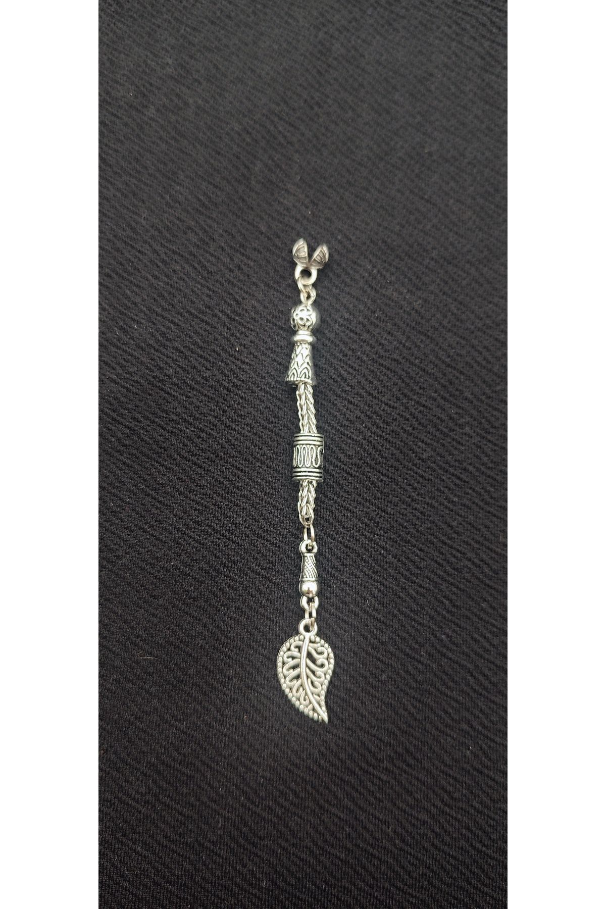 QELA COLLECTION Tesbih Ucu 5 Adet Metal Tesbih Püskülü – Dayanıklı Zamak Döküm – Gümüş Görünümlü