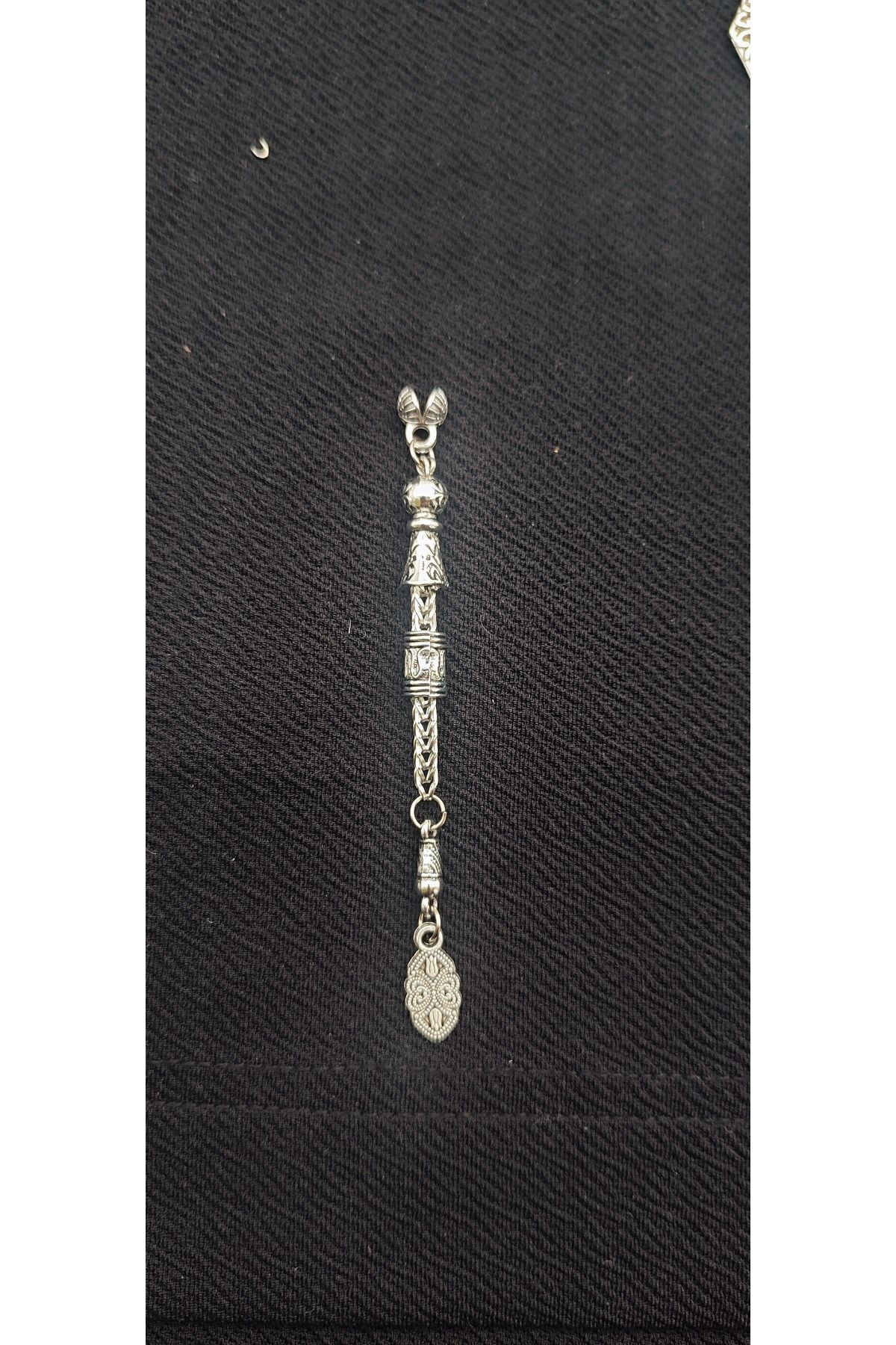 QELA COLLECTION Tesbih Ucu 5 Adet Metal Tesbih Püskülü – Dayanıklı Zamak Döküm – Gümüş Görünümlü