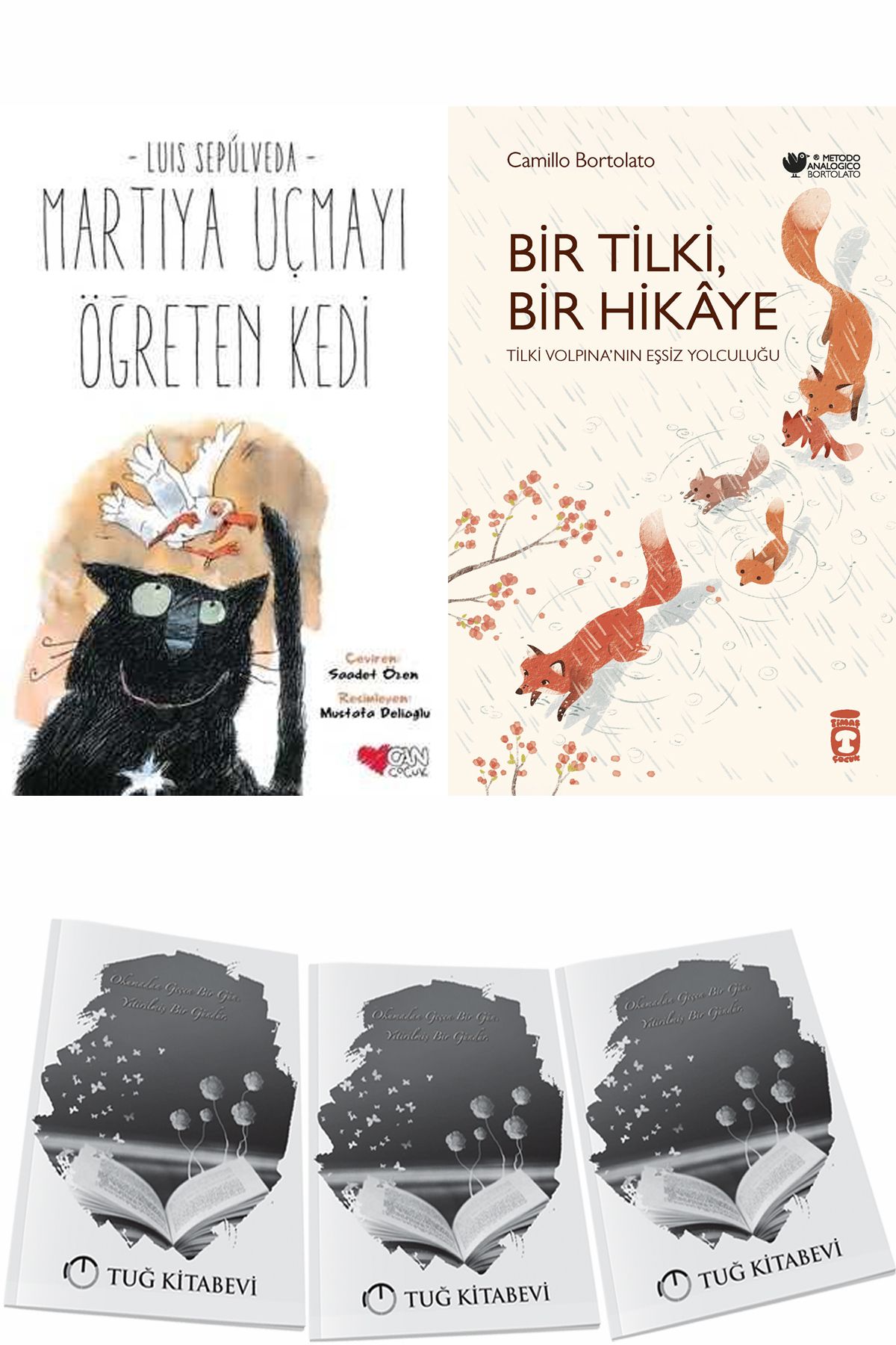 Can Yayınları Martıya Uçmayı Öğreten Kedi ve Bir Tilki Bir Hikaye + Hediyeli