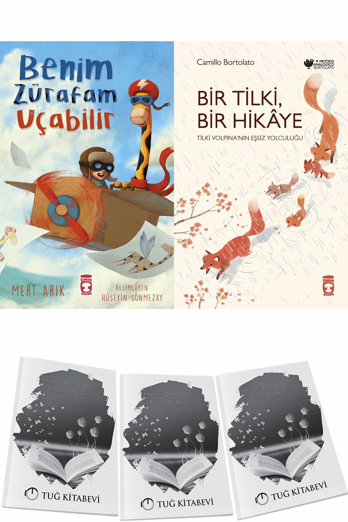 Timaş Çocuk Benim Zürafam Uçabilir ve Bir Tilki Bir Hikaye + Hediyeli