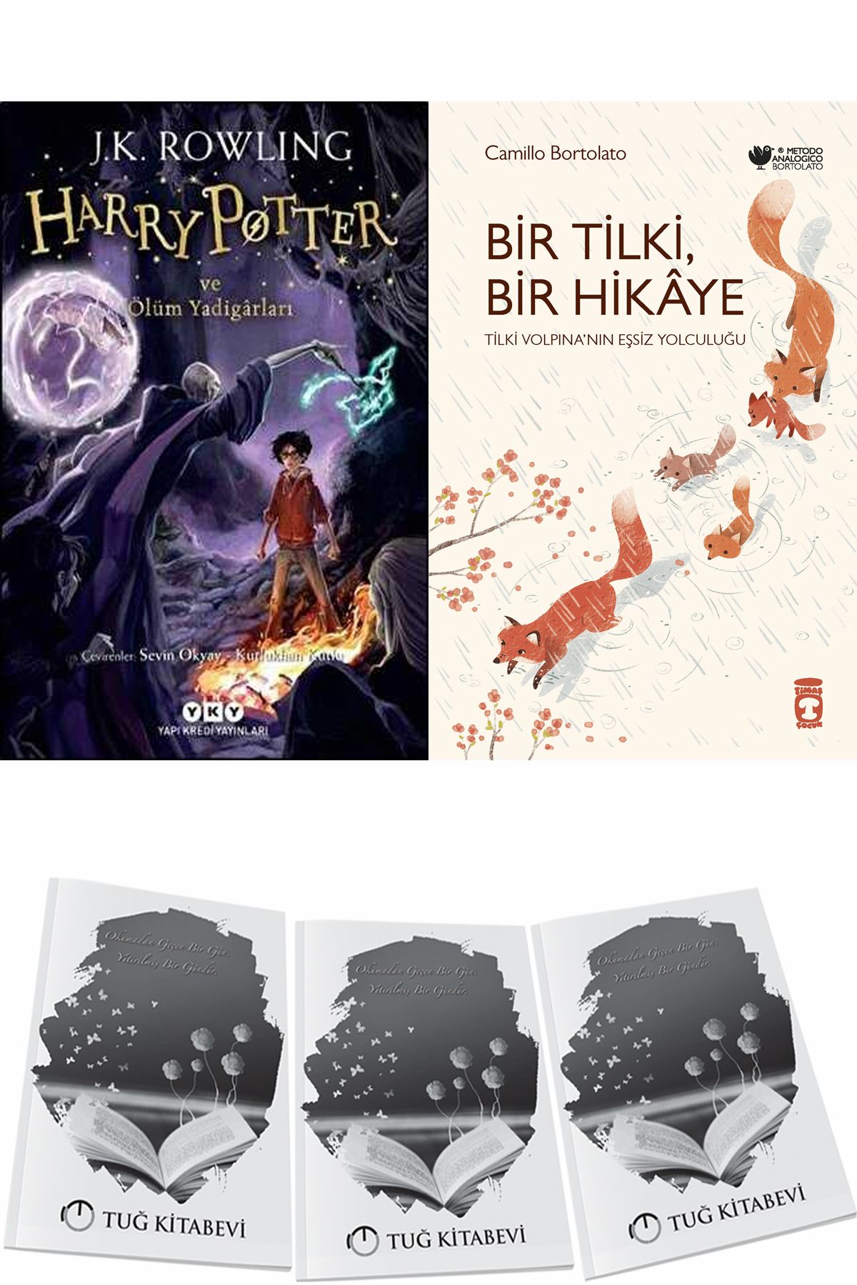Yapı Kredi Yayınları Harry Potter ve Ölüm Yadigârları ve Bir Tilki Bir Hikaye + Hediyeli
