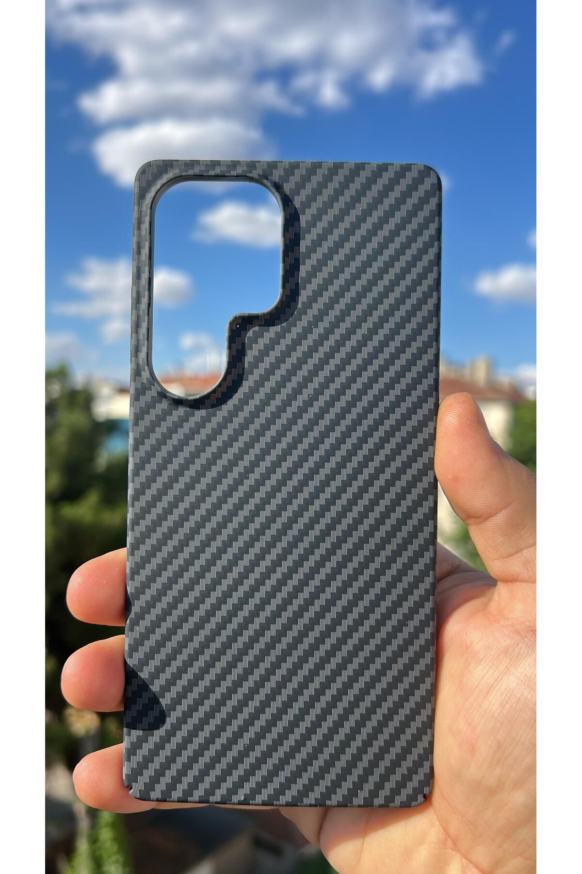 TechTrove Samsung Galaxy S25 Ultra Kılıf Karbon Fiber Tasarım A++ Kalite Kapak