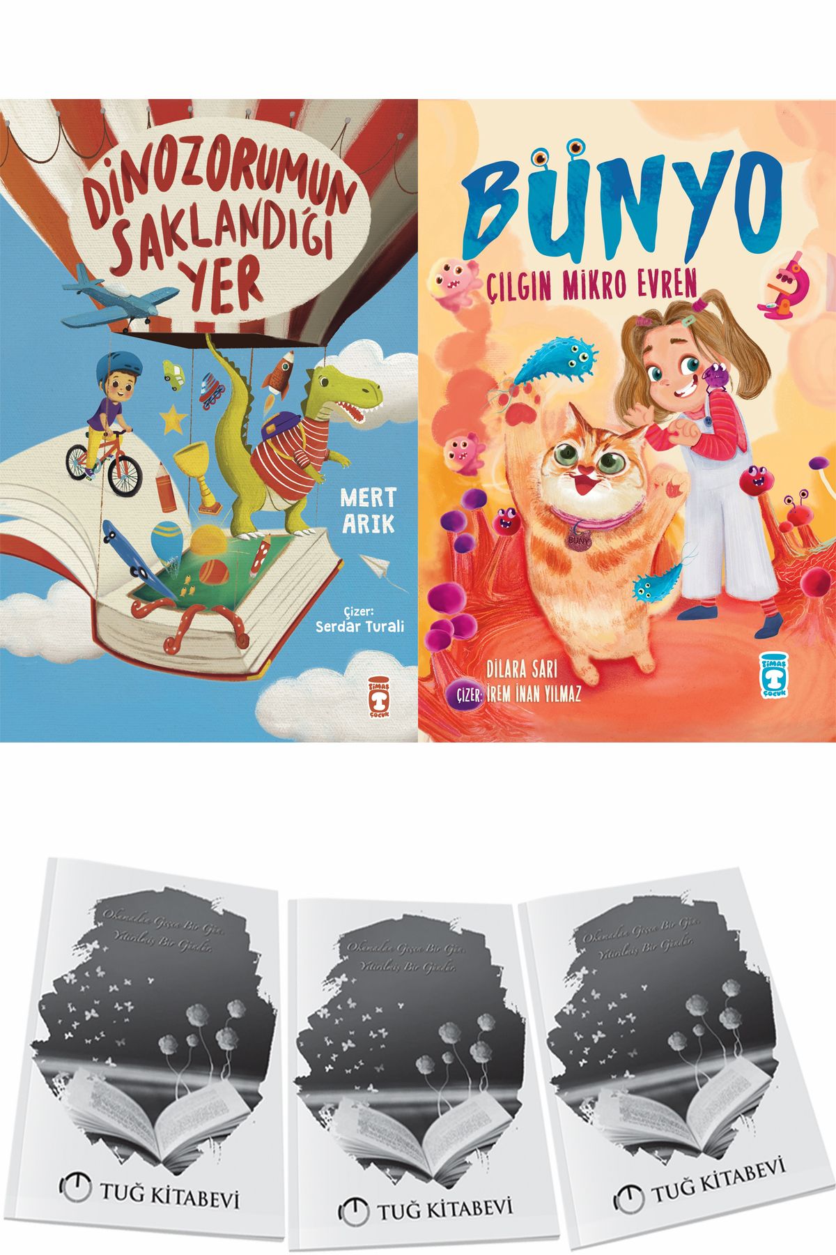 Timaş Çocuk Dinozorumun Saklandığı Yer ve Bünyo Çılgın Mikro Evren + Hediyeli