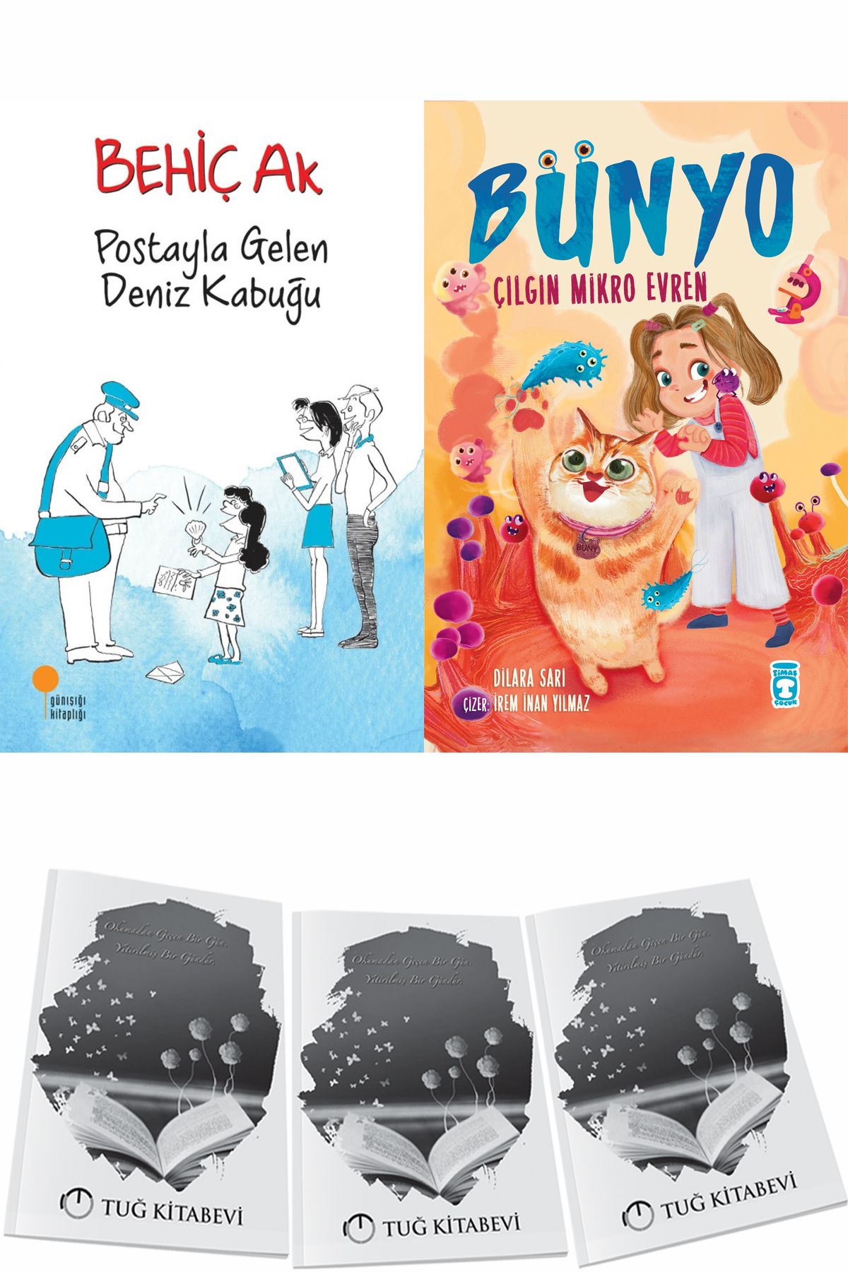 Günışığı Kitaplığı Postayla Gelen Deniz Kabuğu ve Bünyo Çılgın Mikro Evren + Hediyeli