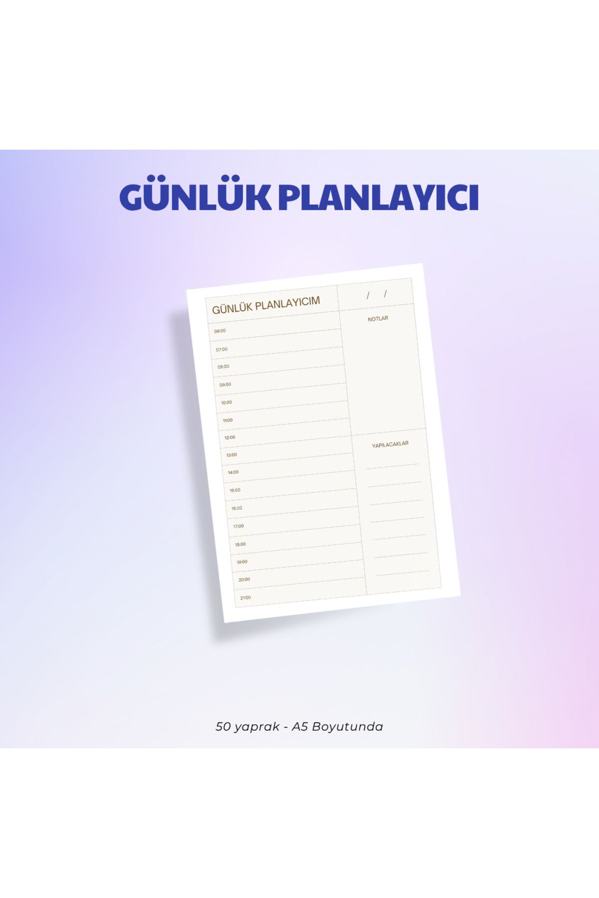 Nthouse Notehouse A5 To Do List Bloknot | 50 Yaprak Günlük Planlayıcı Not Defteri