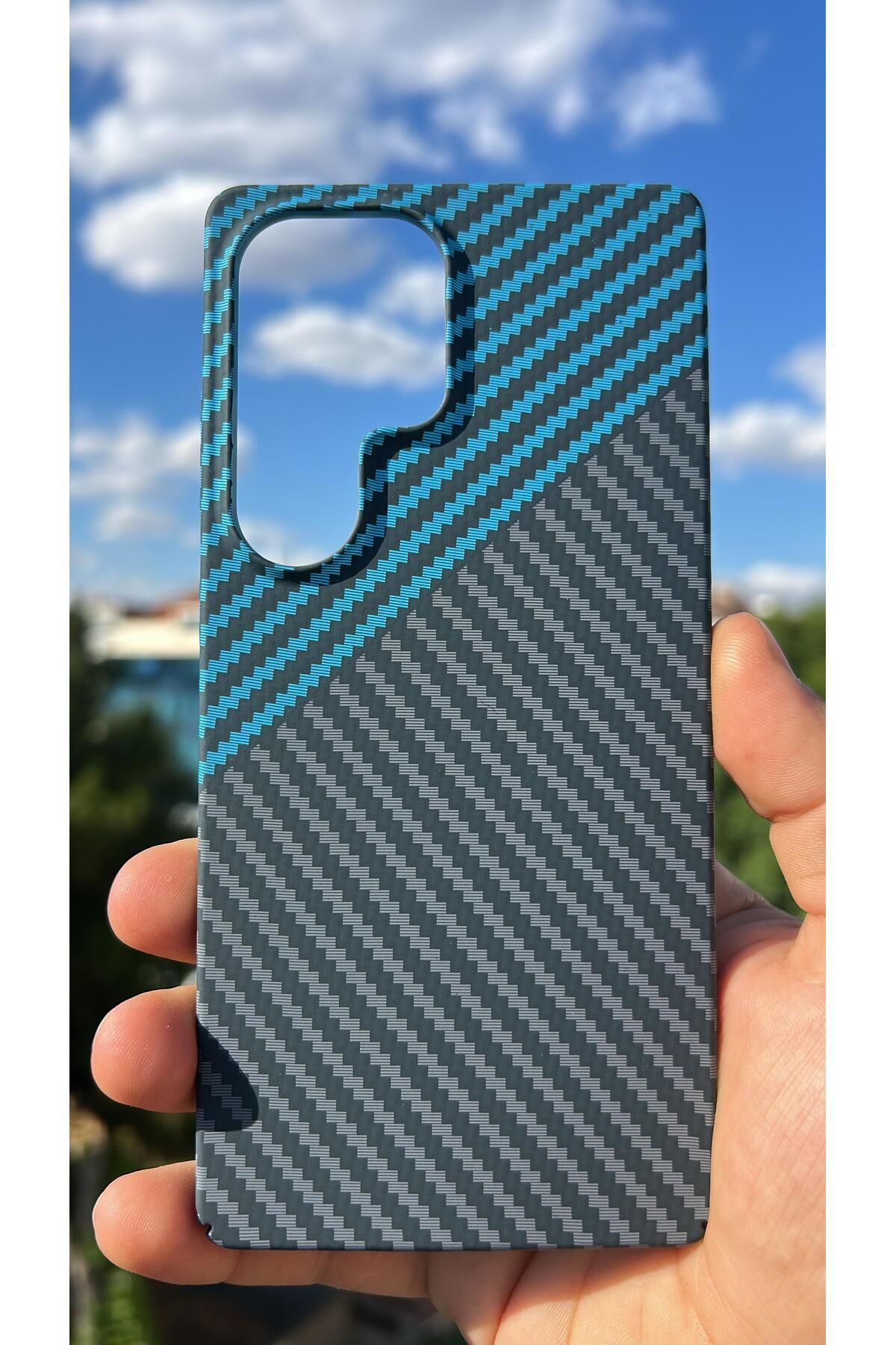 TechTrove Samsung Galaxy S25 Ultra Kılıf Karbon Fiber Tasarım A++ Kalite Kapak