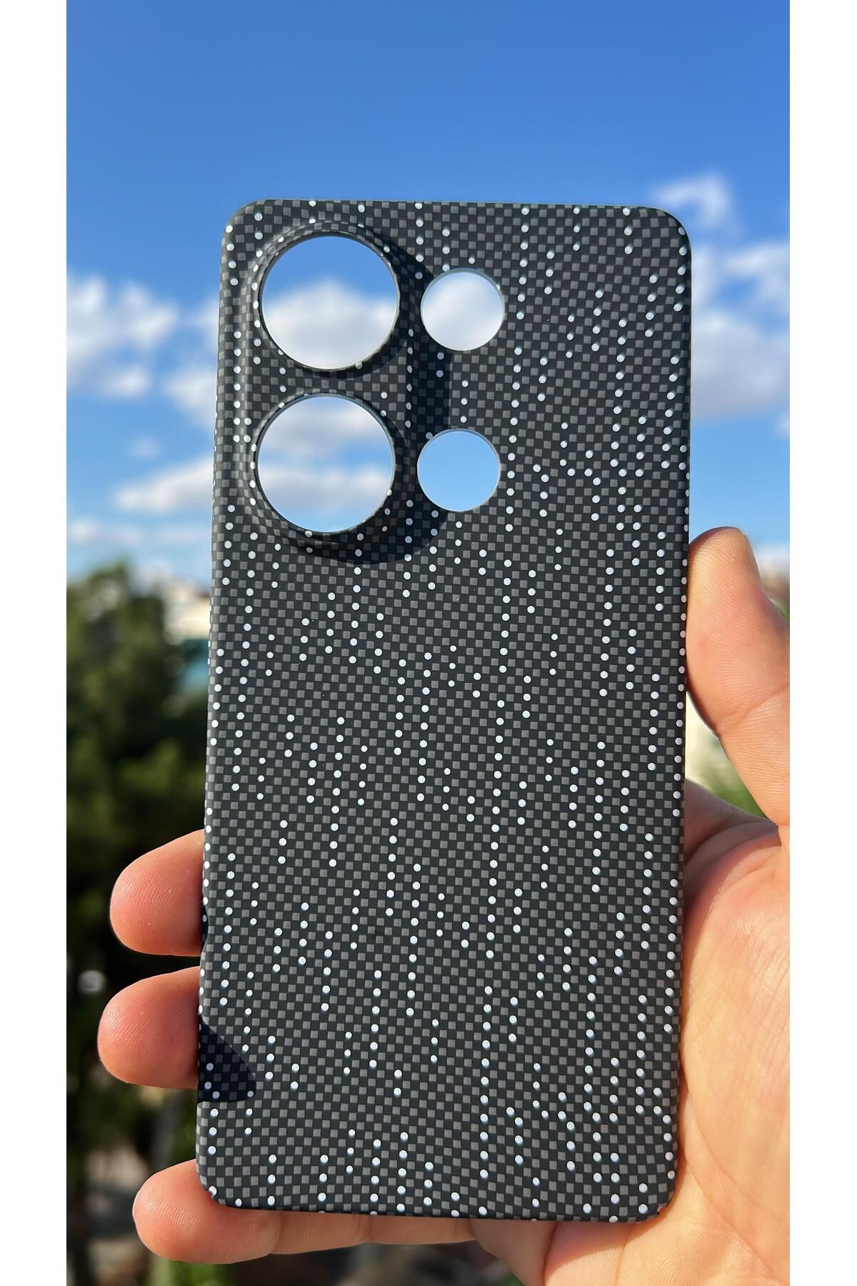 TechTrove Xiaomi Redmi Note 13 Pro 4G Kılıf Karbon Fiber Tasarım A++ Kalite Kapak