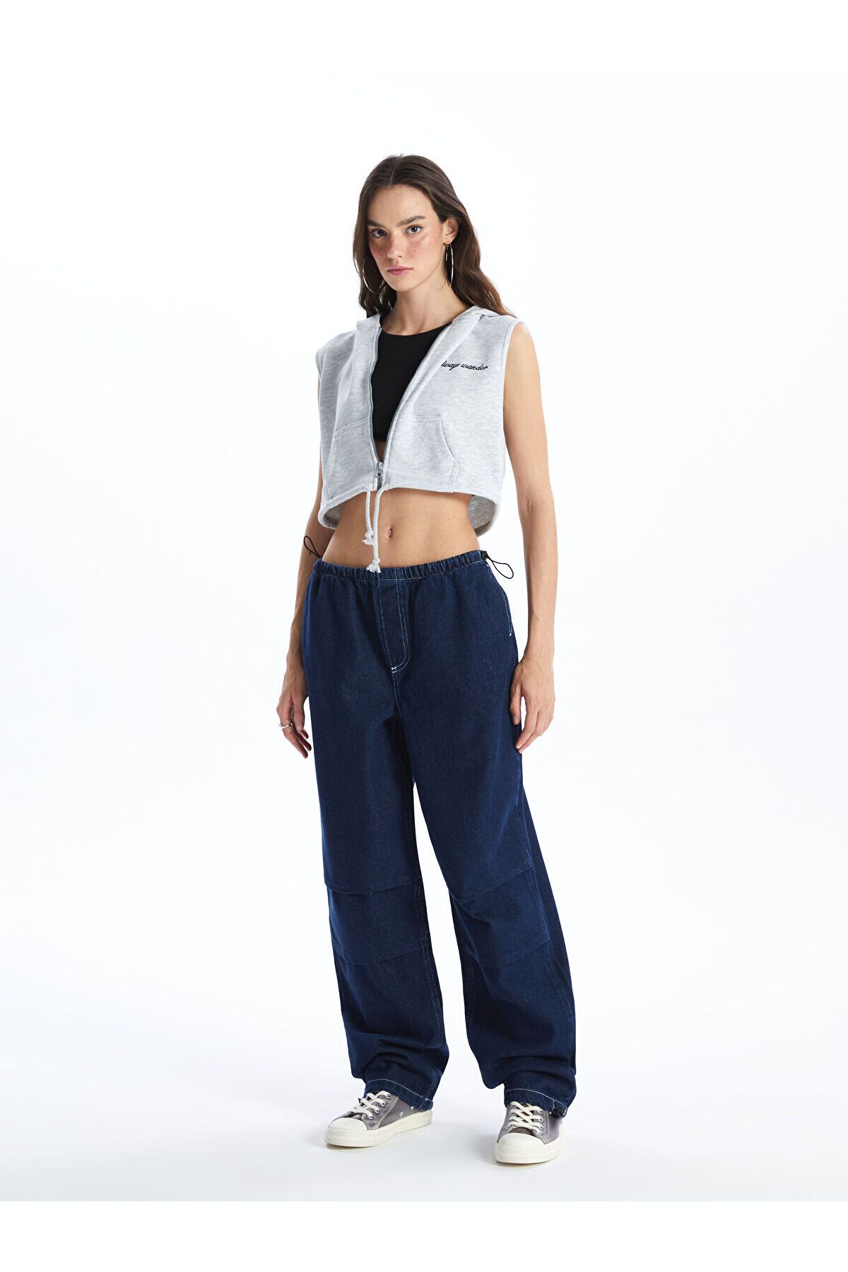 LC Waikiki Beli Lastikli Jogger Kadın Jean Pantolon