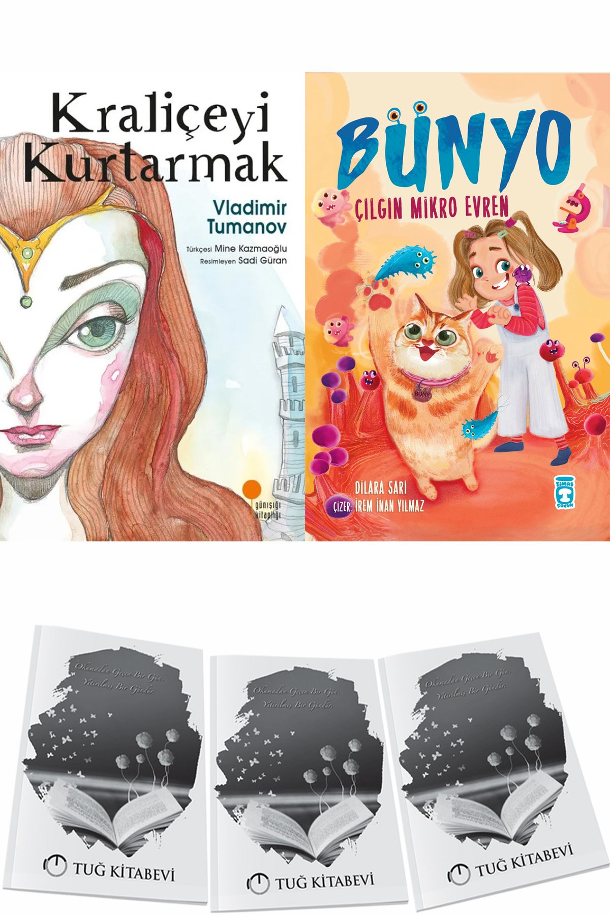 Günışığı Kitaplığı Kraliçeyi Kurtarmak ve Bünyo Çılgın Mikro Evren + Hediyeli