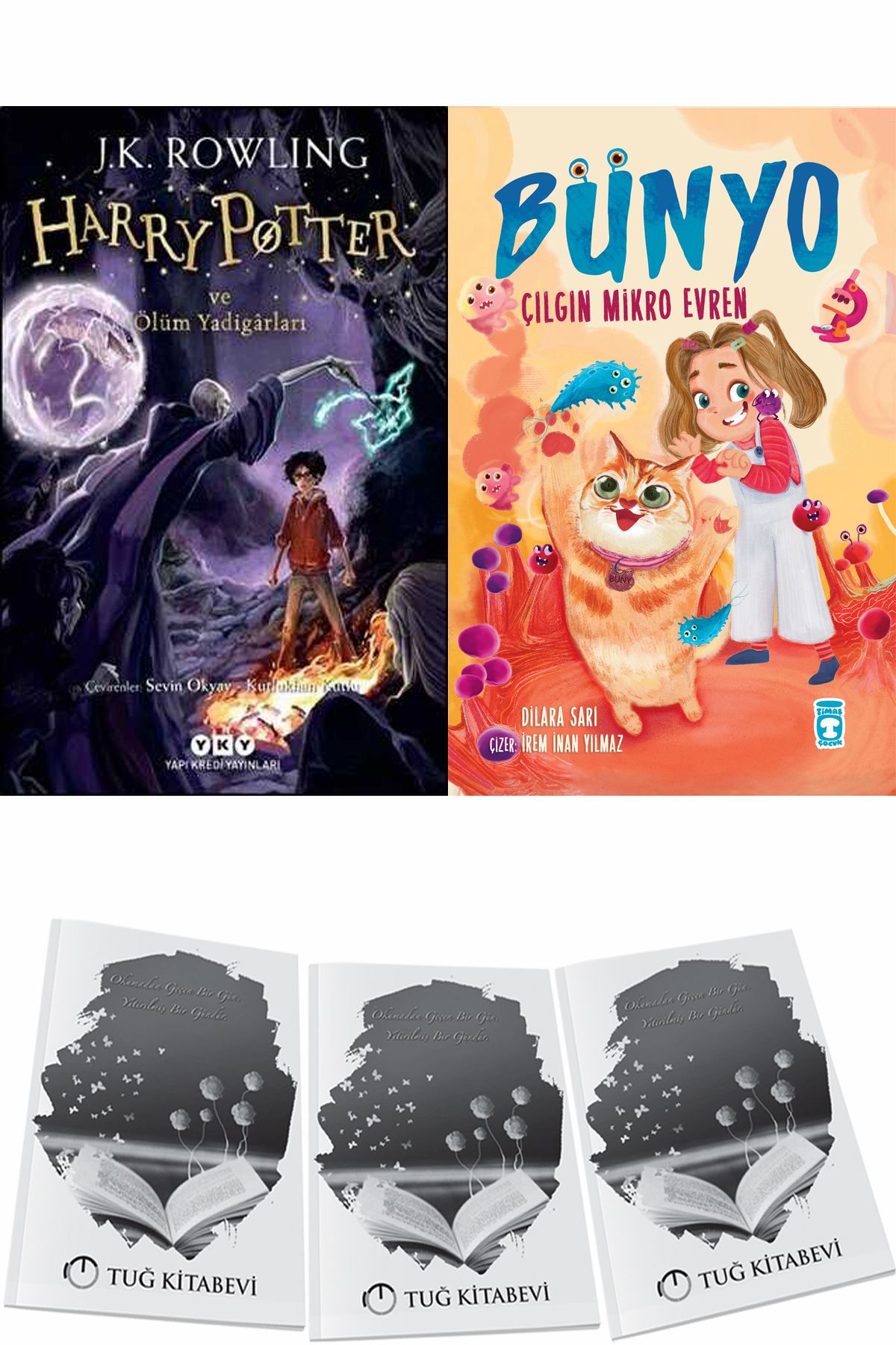 Yapı Kredi Yayınları Harry Potter ve Ölüm Yadigârları ve Bünyo Çılgın Mikro Evren + Hediyeli