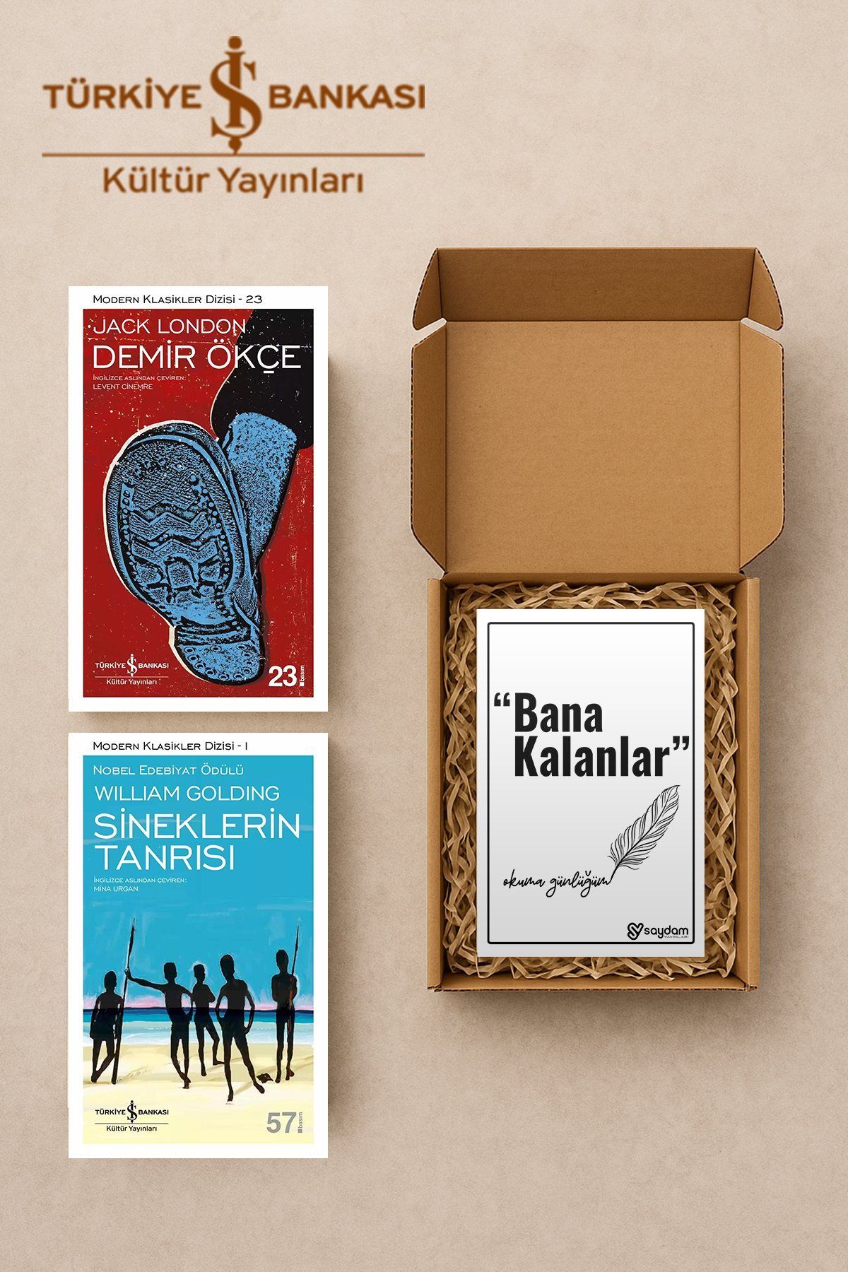 TÜRKİYE İŞ BANKASI KÜLTÜR YAYINLARI Demir Ökçe & Sineklerin Tanrısı Seti
