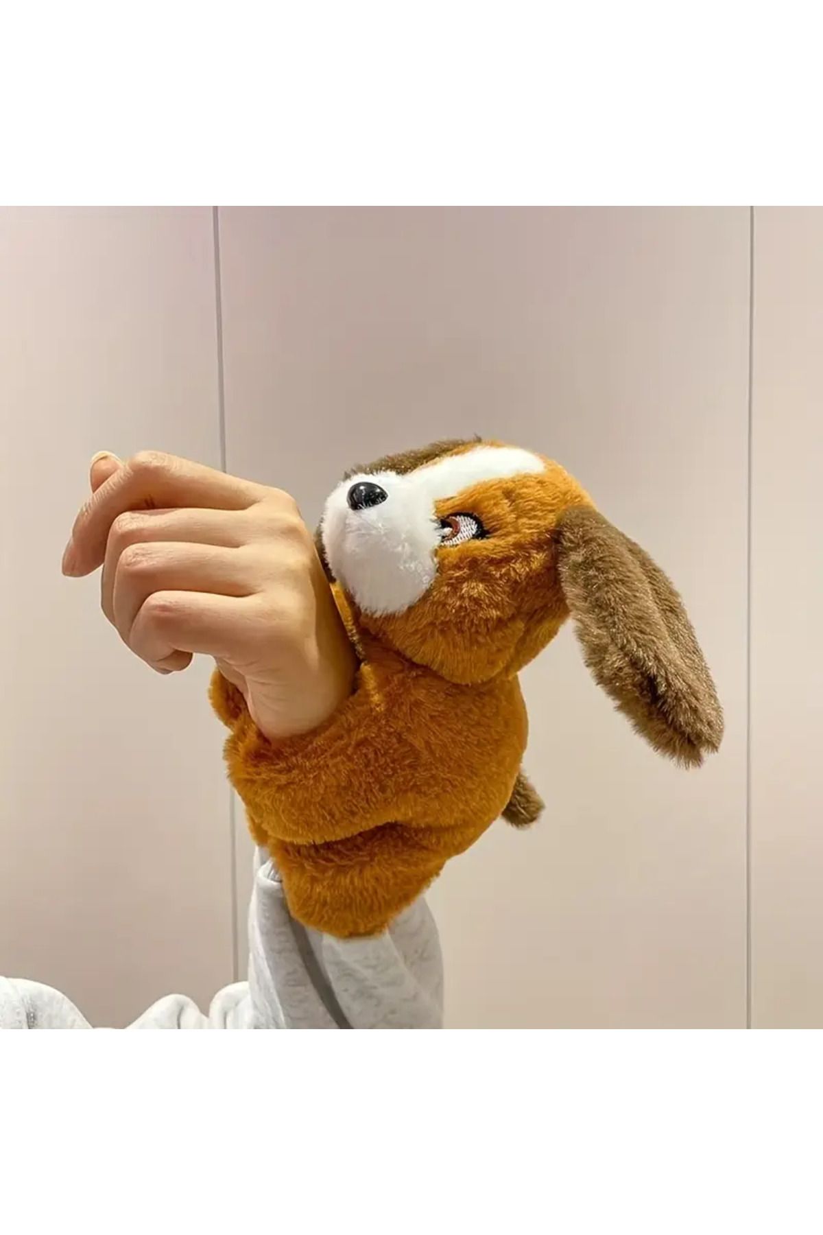 Halımax Peluş Köpek Bileklik Oyuncak Ve Araba Aksesuarı Yumuşak Etkileşimli Sarılma Köpek Peluş Oyuncak