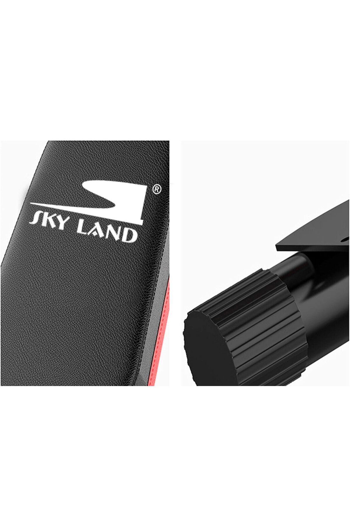 Skyland-مقعد رفع الأثقال متعدد الوظائف من سكاي لاند فيتنس، قابل للتعديل، مزود بحبل مرن للغاية، لون أسود 9