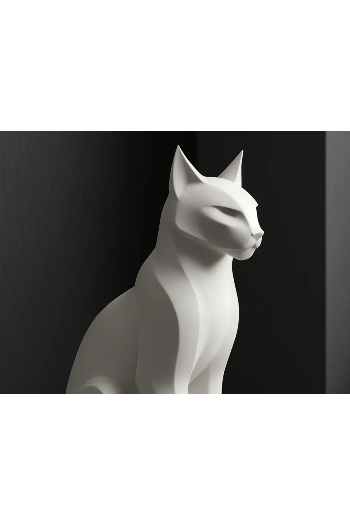 Statua decorativa del gatto nobile 20 cm – Il nome può essere scritto Stampa 3D Decorazione moderna per la casa e l'ufficio