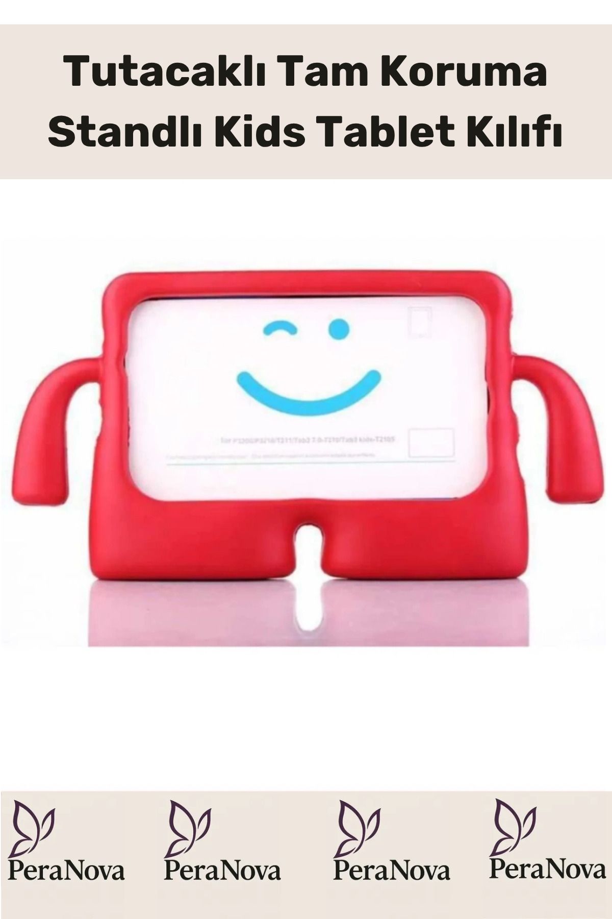 PeraNova Özel Seri Apple Samsung Uyumlu 11 Inç Yumuşak Dokulu Tutacaklı Tam Koruma Standlı Kids