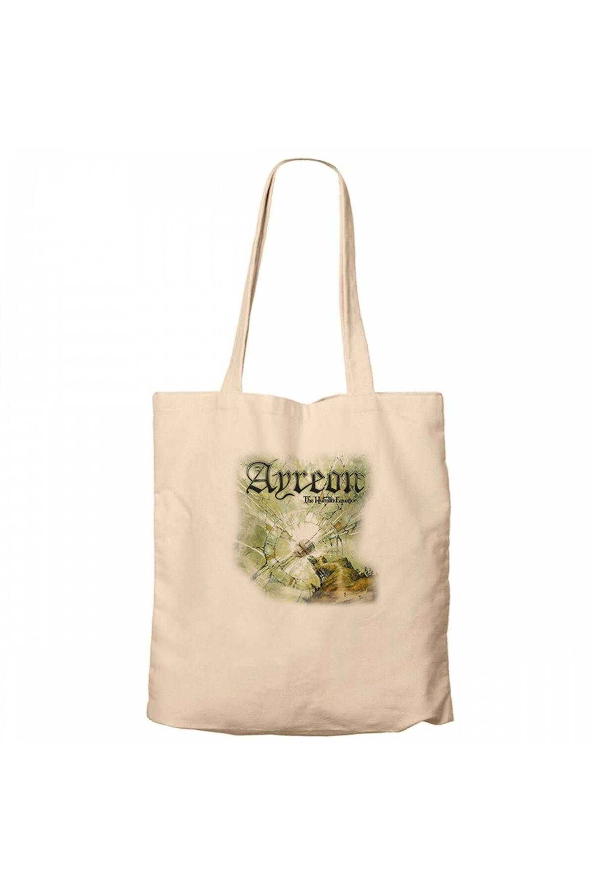 Z zepplin Ayreon The Human Equation Krem Fermuarlı Bez Çanta Gabardin