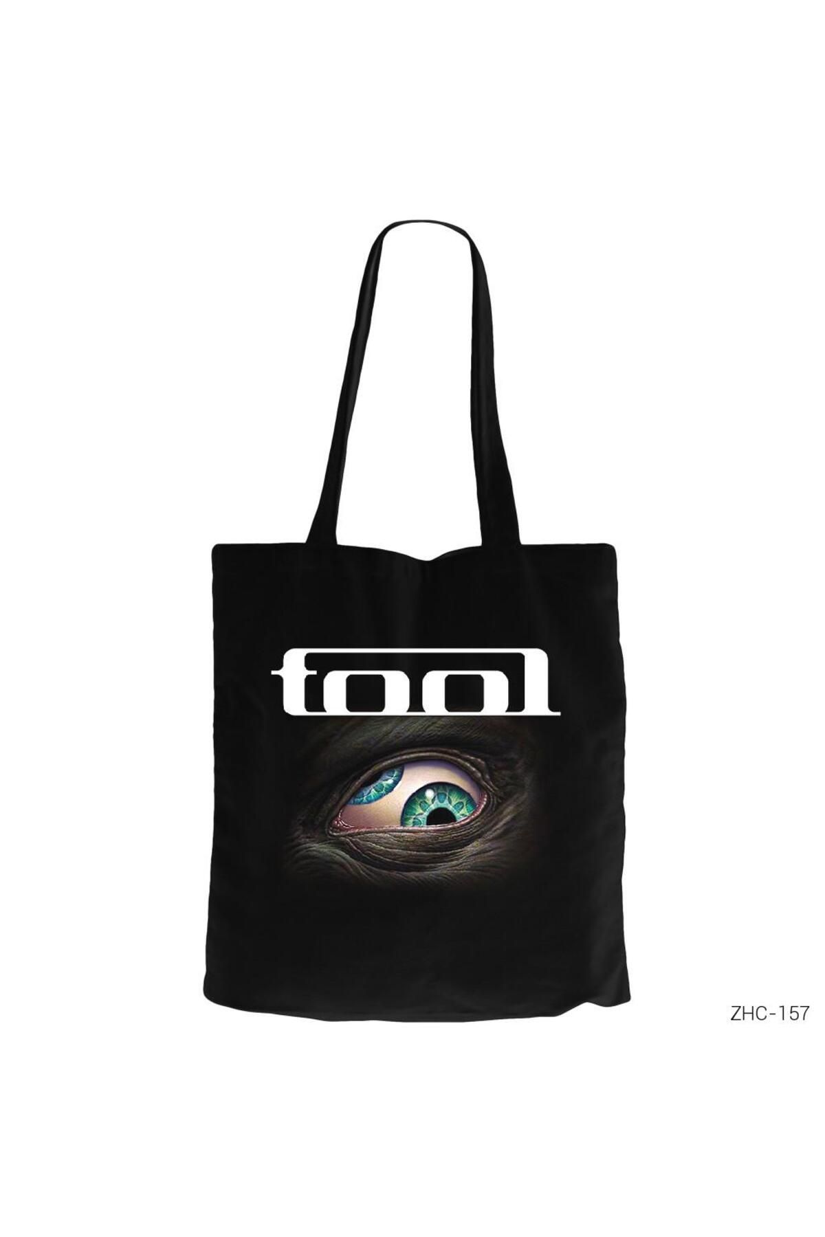 Z zepplin Tool Eye Siyah Fermuarlı Bez Çanta Gabardin