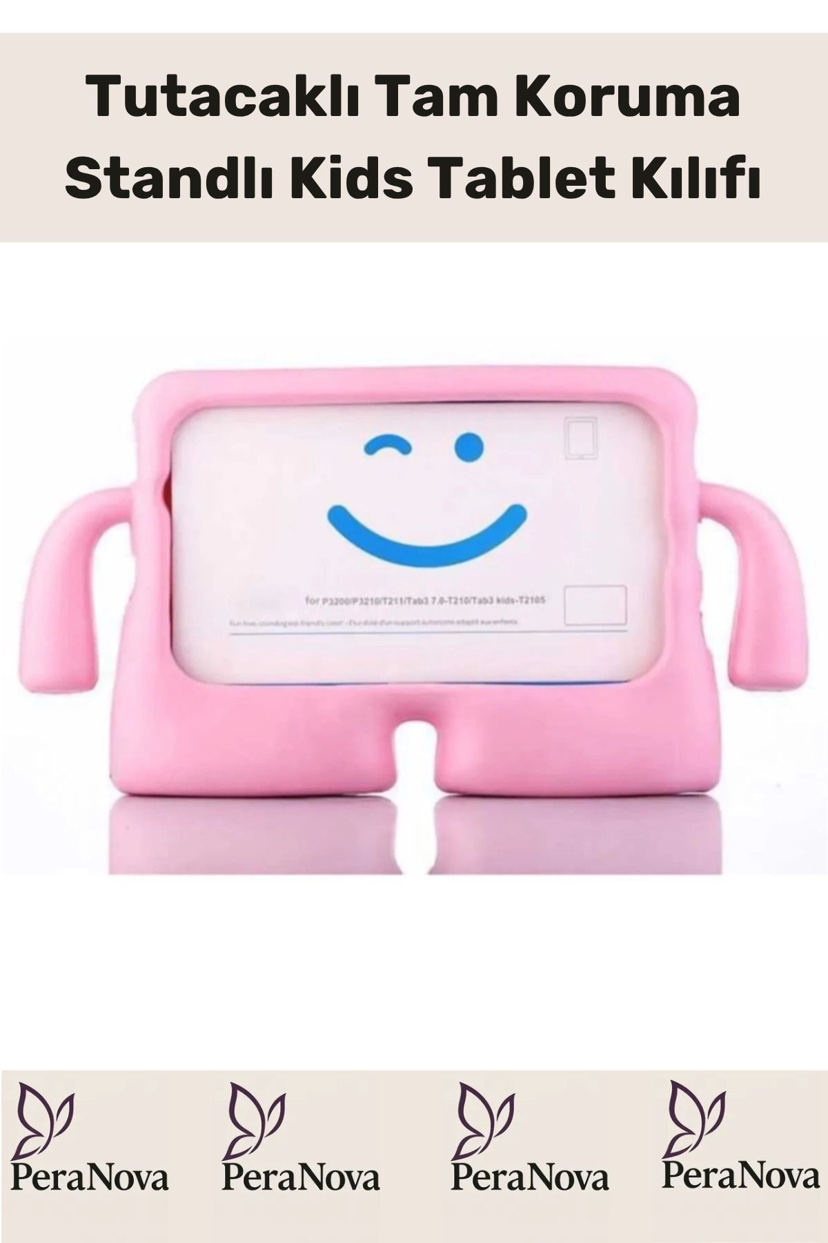 PeraNova Özel Seri Apple Samsung Uyumlu 11 Inç Yumuşak Dokulu Tutacaklı Tam Koruma Standlı Kids