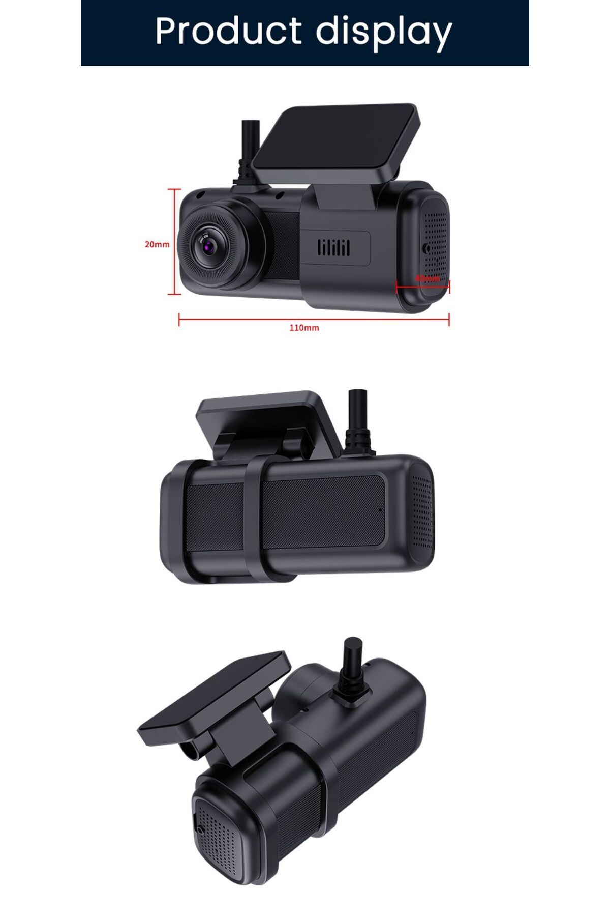 MNT-4G dash cam with tracking and 4k front and rear cameras to record and document every moment while driving 2