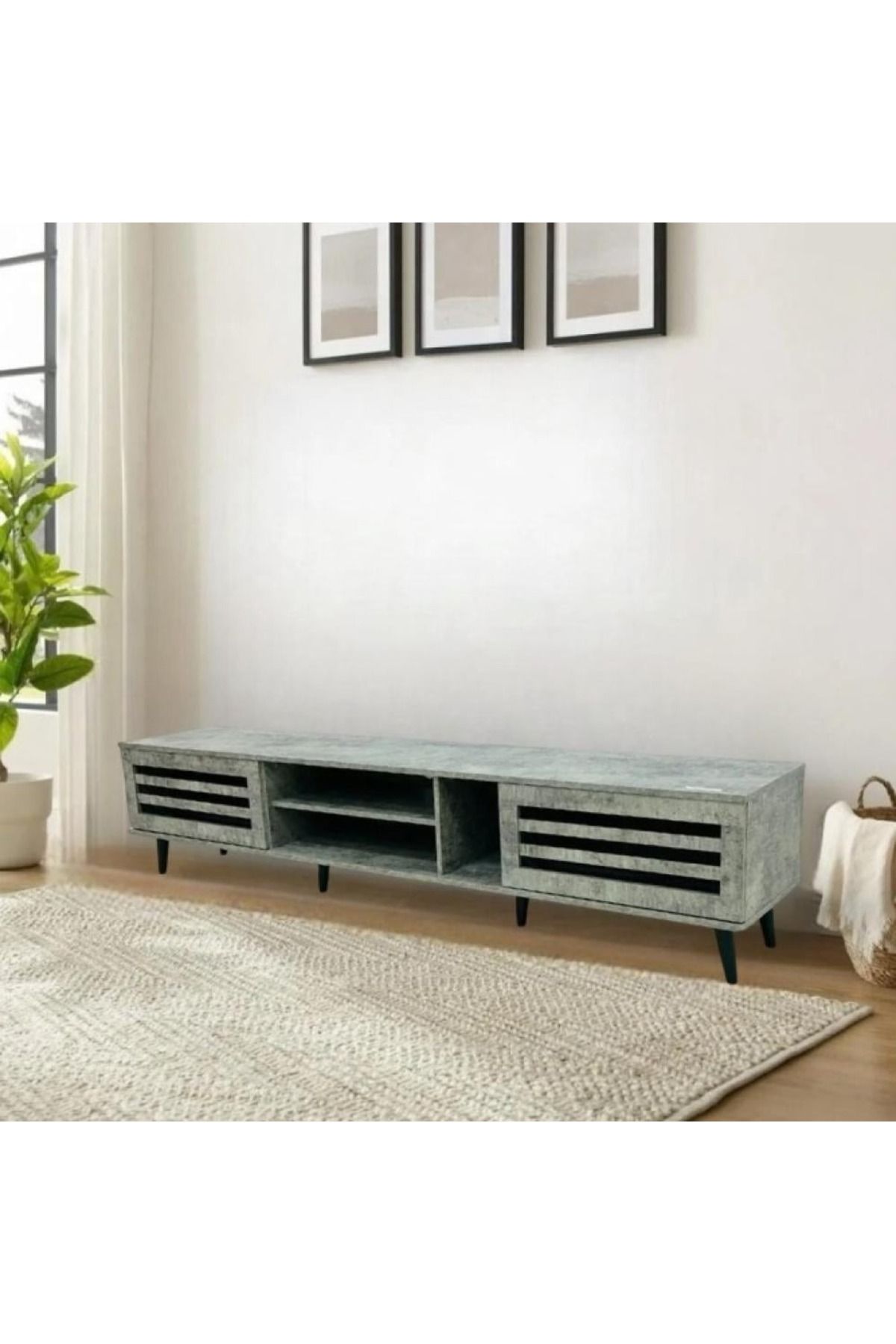 DEC26-Plasma TV table with an elegant and distinctive design, 200 cm 1