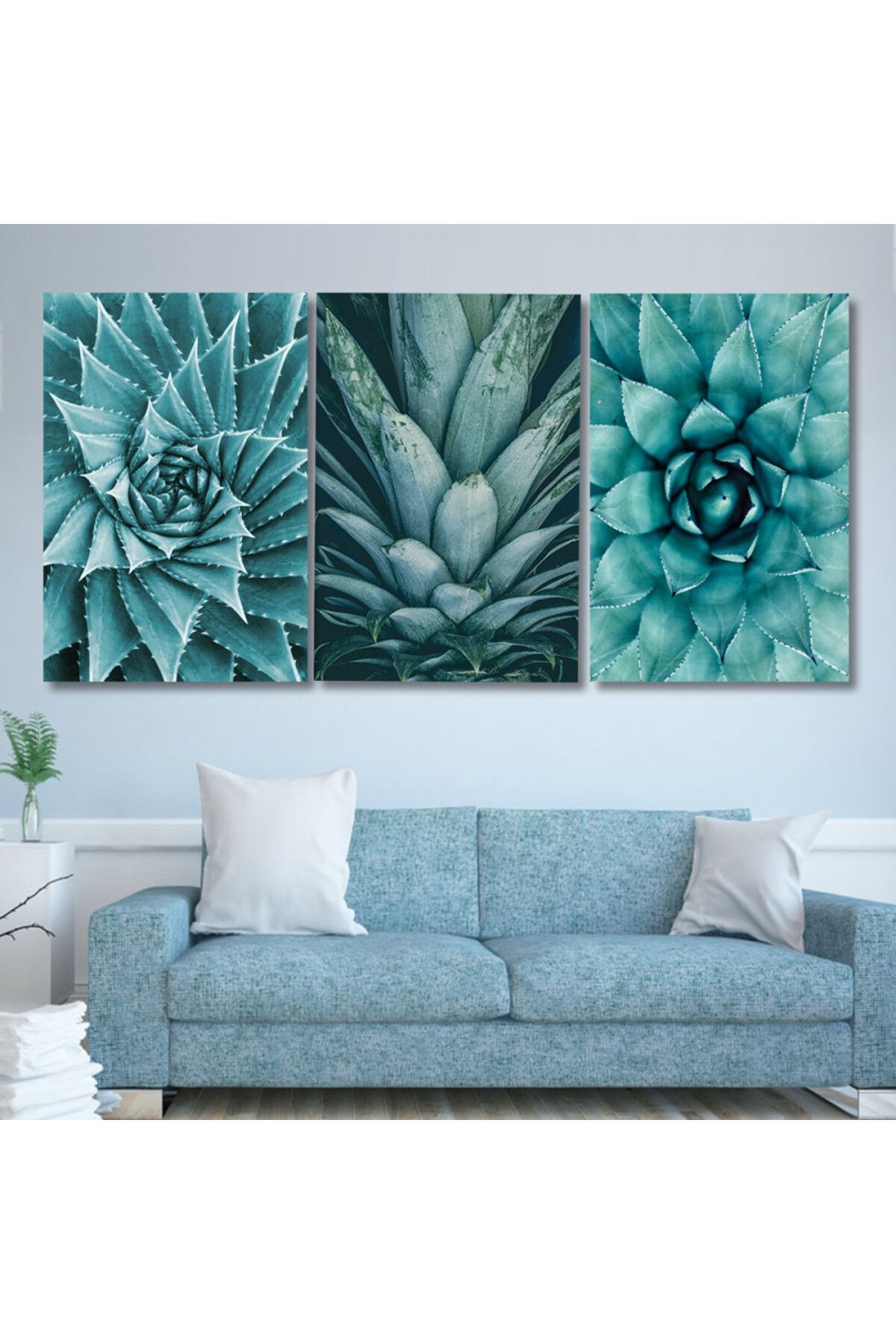 4gdran-Three modern canvas paintings with a rose design with a hidden wooden frame 1