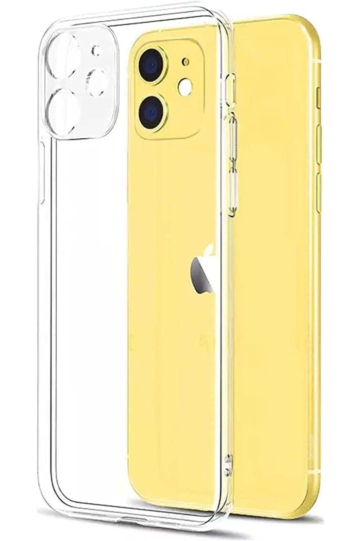 Mena Rise TuonShop iPhone 13 Uyumlu Şeffaf Kamera Korumalı Kılıf Şok Emici Özellikli Full Kasa Koruma 1