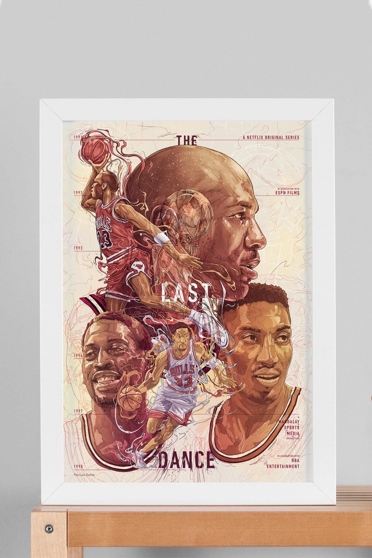 Saturn Michael Jordan Çerçeveli Tablo - The Last Dance Posteri Tablo
